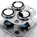 Uyiton Compatible with iPhone 17 Camera Lens Protector - [Not Easy to Break][Strong Adsorption][Case-Friendly] Metal Tempered Glass Rear Camera Screen Cover - Black