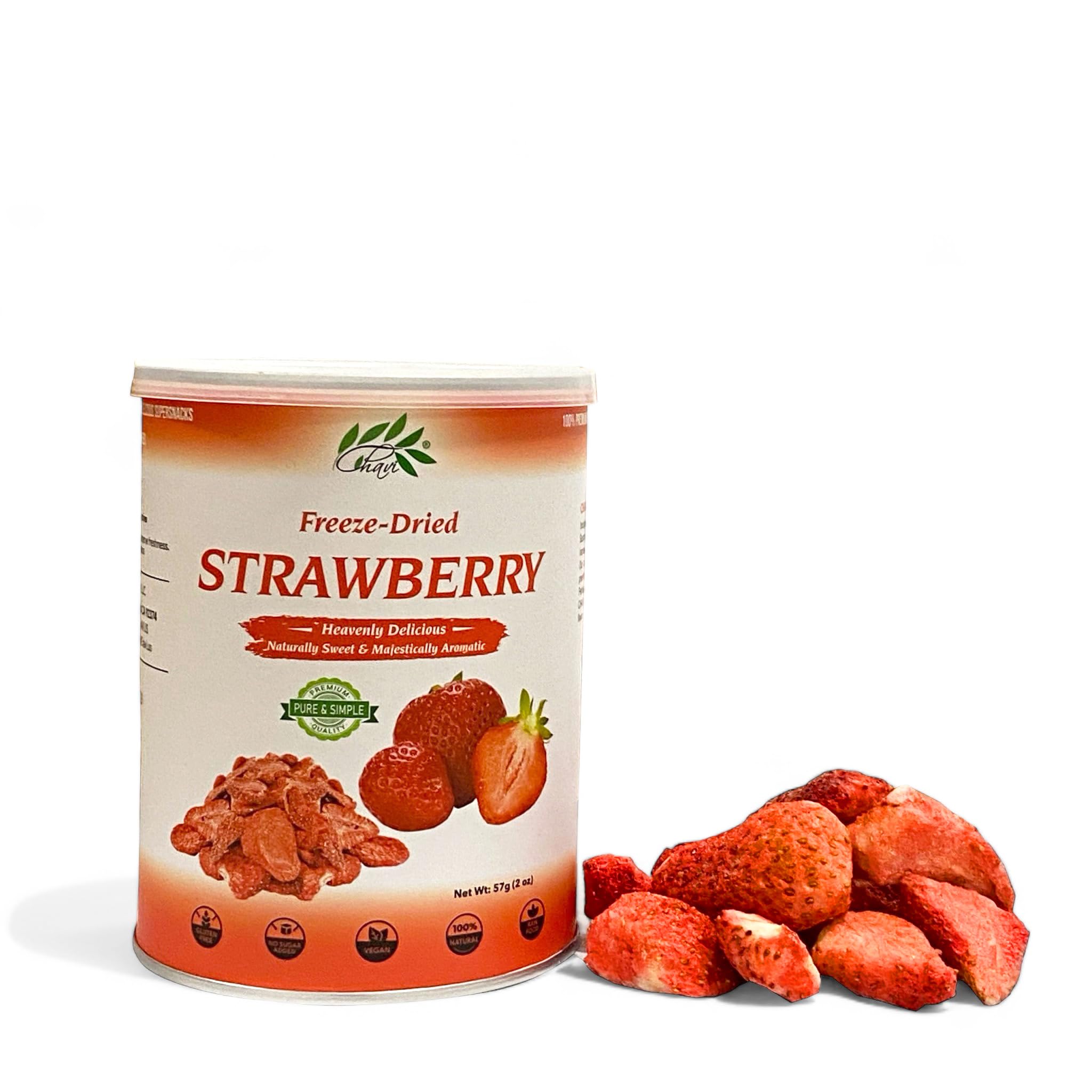 CHAVI Freeze Dried Fruits - Mixed | 6 in 1 | No Added Sugars or Preservatives - Non-GMO, Vegan, Gluten-Free | Gift Box | 230 g | 8.1 oz | 6 Cans