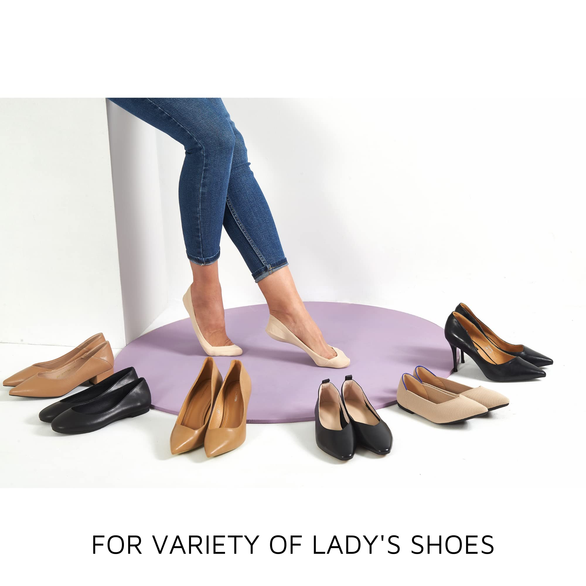 Soxbang Thin Ultra Low Cut No Show Socks in ANY Flats Heels Womens TRULY Non Slip Cotton Liner Socks