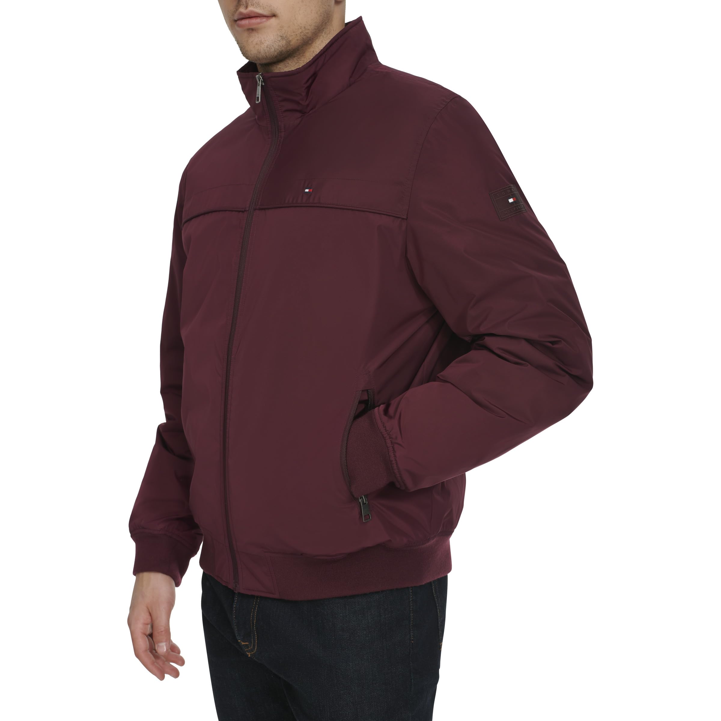 Tommy Hilfiger Men's Performance Faux Memory Bomber Jacket