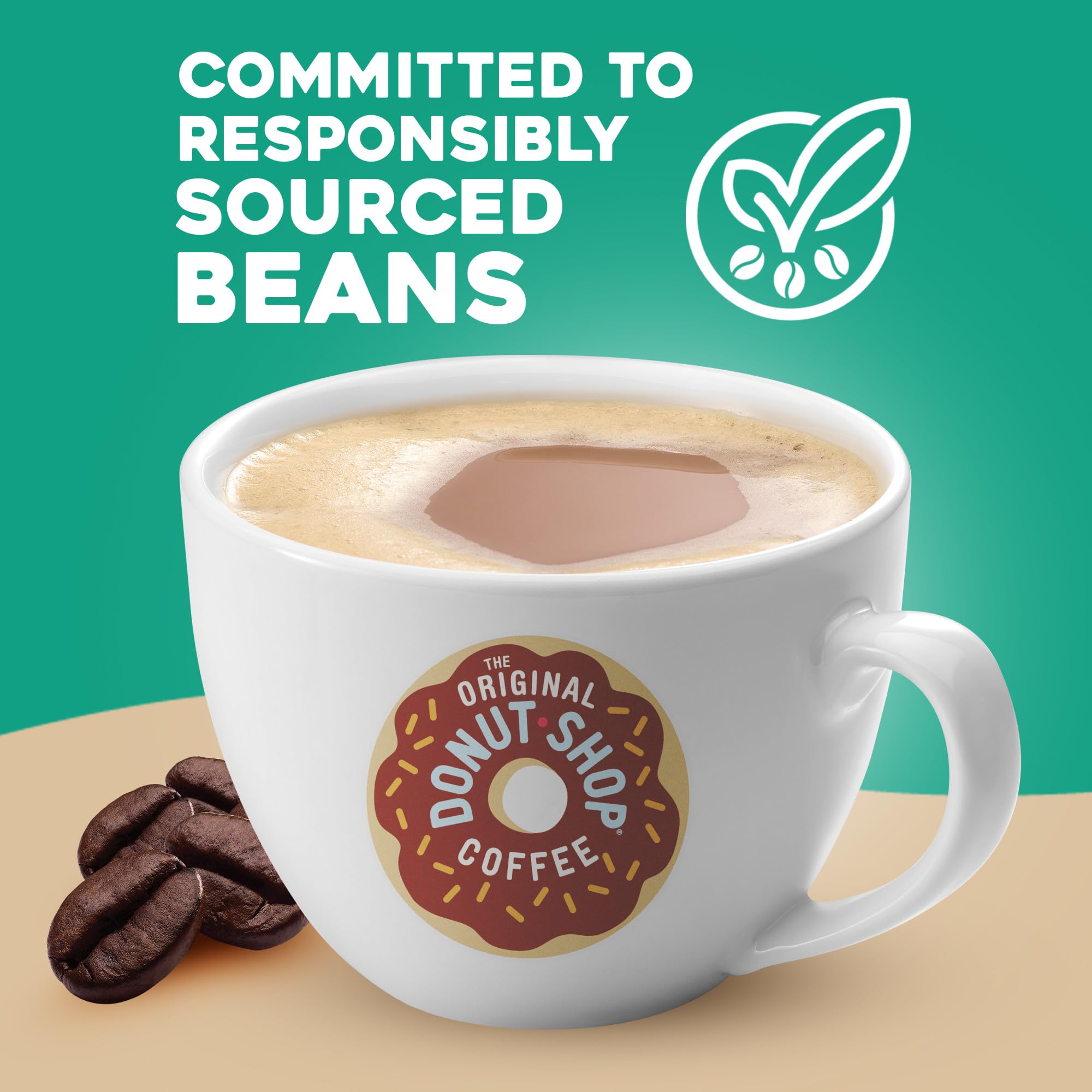 The Original Donut Shop Coffee Chocolate Glazed Donut Keurig Single-Serve K-Cup Pods, Medium Roast Coffee, 60 Count (6 Packs of 10)
