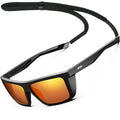 ATTCL Sports Polarized Sunglasses for Men: Secure Anti-Slip Lightweight TR90 Square Frame UV Protection for Driving Fishing