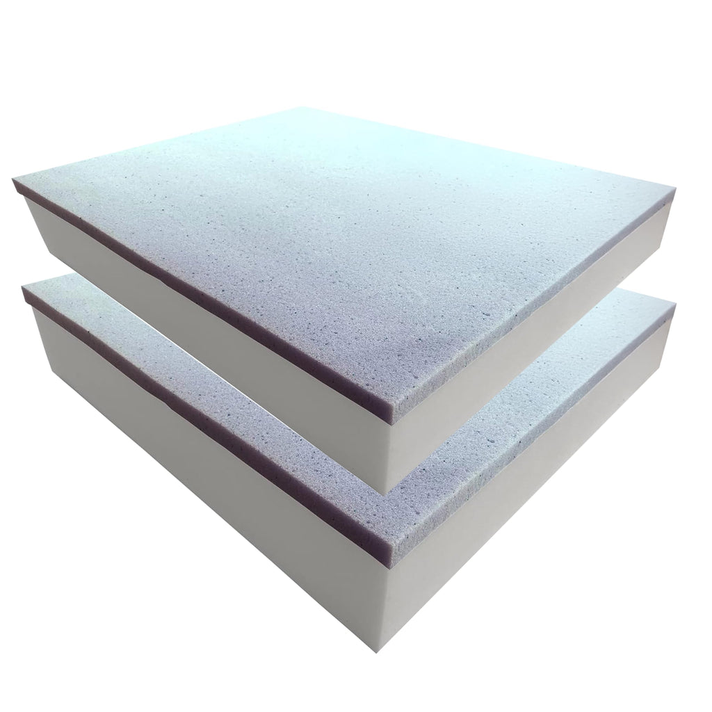 Foamma 1" x 20" x 20" High-Density Upholstery Foam Padding, Thick Custom Pillow, Chair and Couch Cushion Replacement, Craft Supplies for Upholstery and Seat Repair