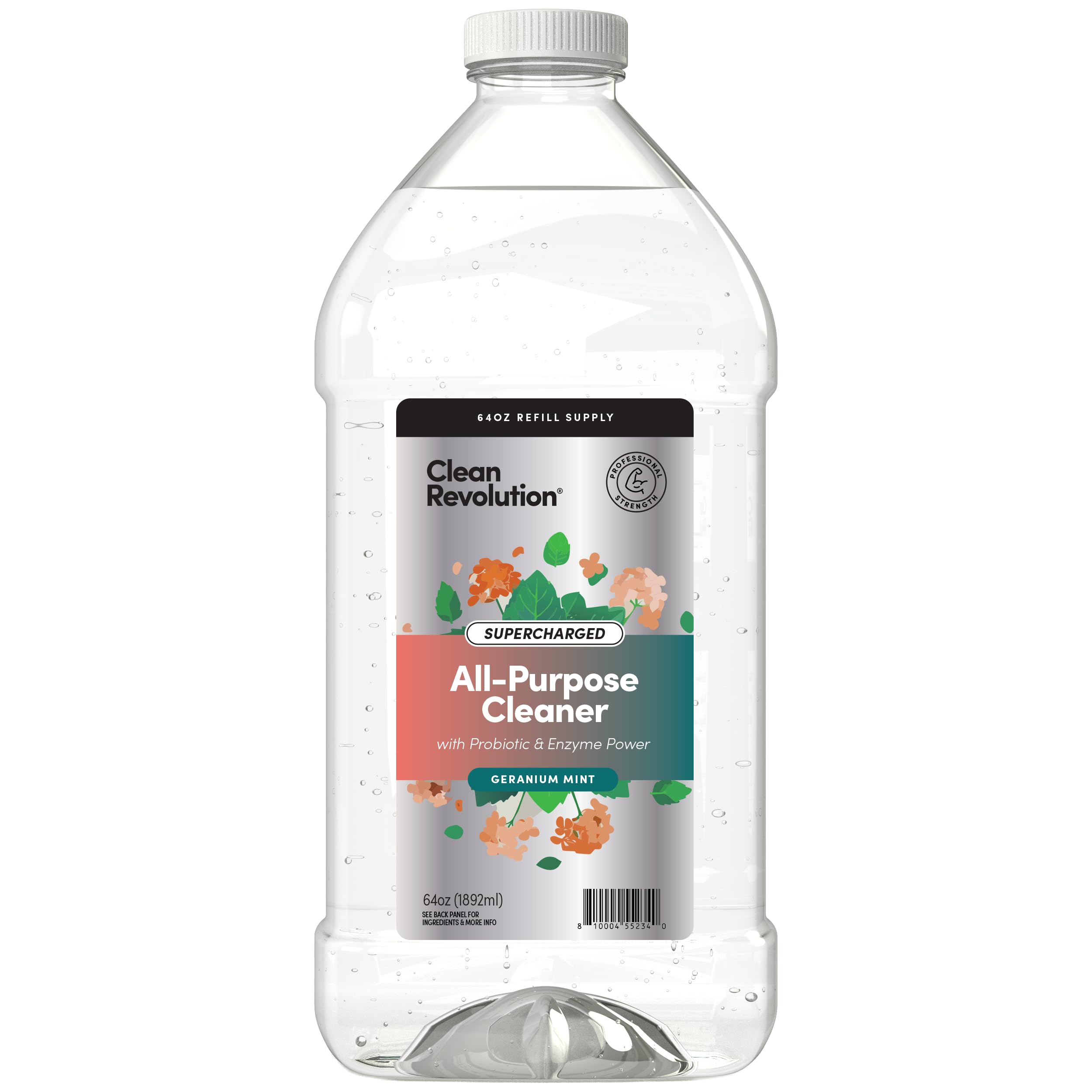 Clean Revolution Multi Surface Cleaner Refill Supply, Non-Toxic, Eco-Friendly & Plant-Based, Ready to Use, Dreamy Citrus, 128 Fl Oz (1 Gallon)