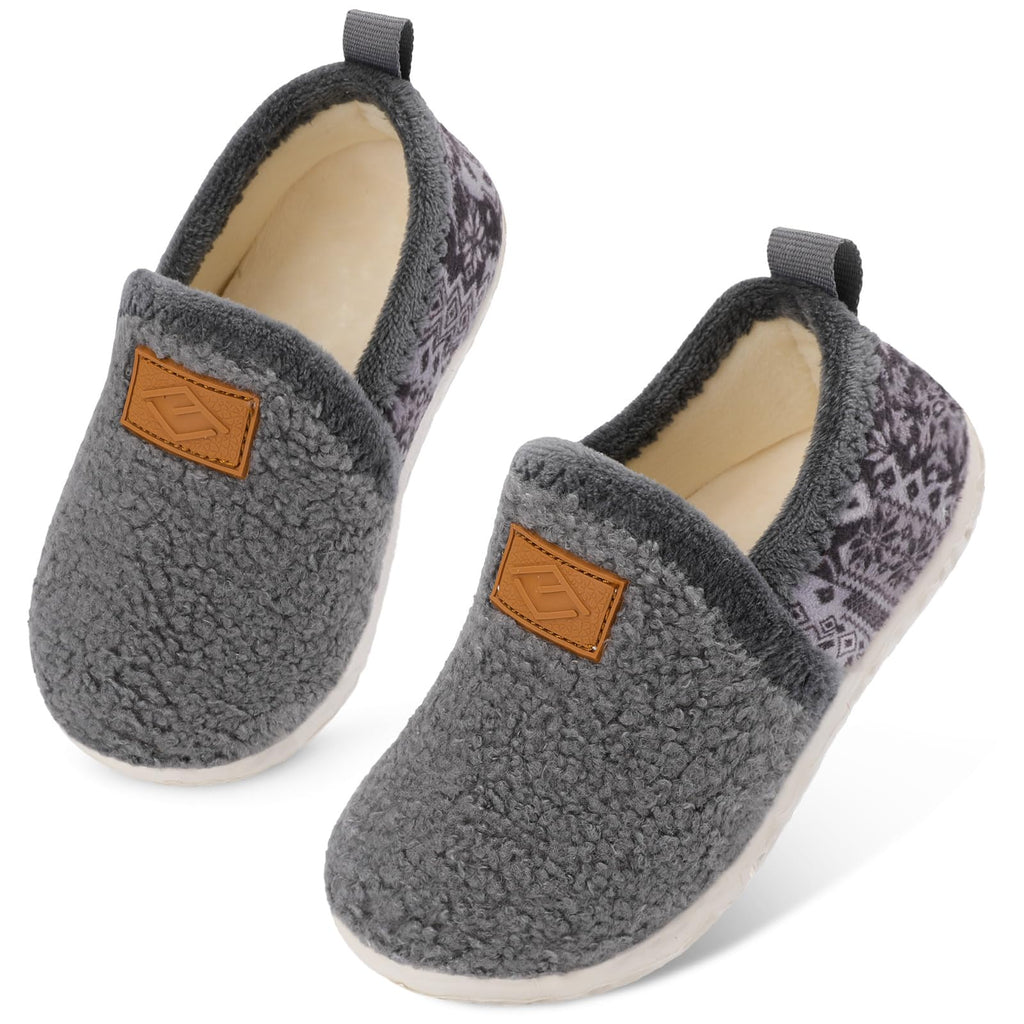 Lefflow Toddler Slippers Boys Girls House Shoes Slip on Baby Sock Shoes Lightweight Outdoor Walking Shoes