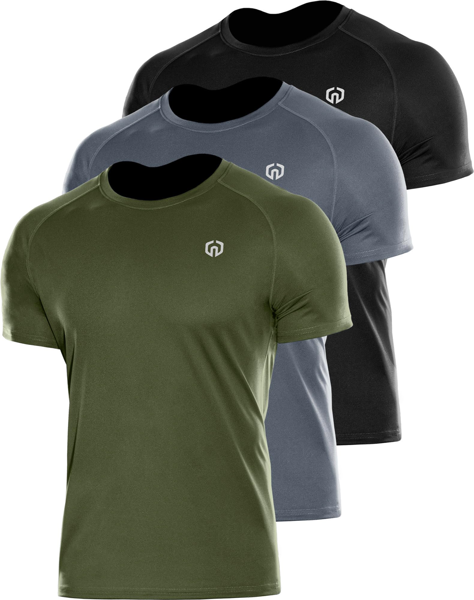 NELEUS Men's Dry Fit Athletic Running Shirt