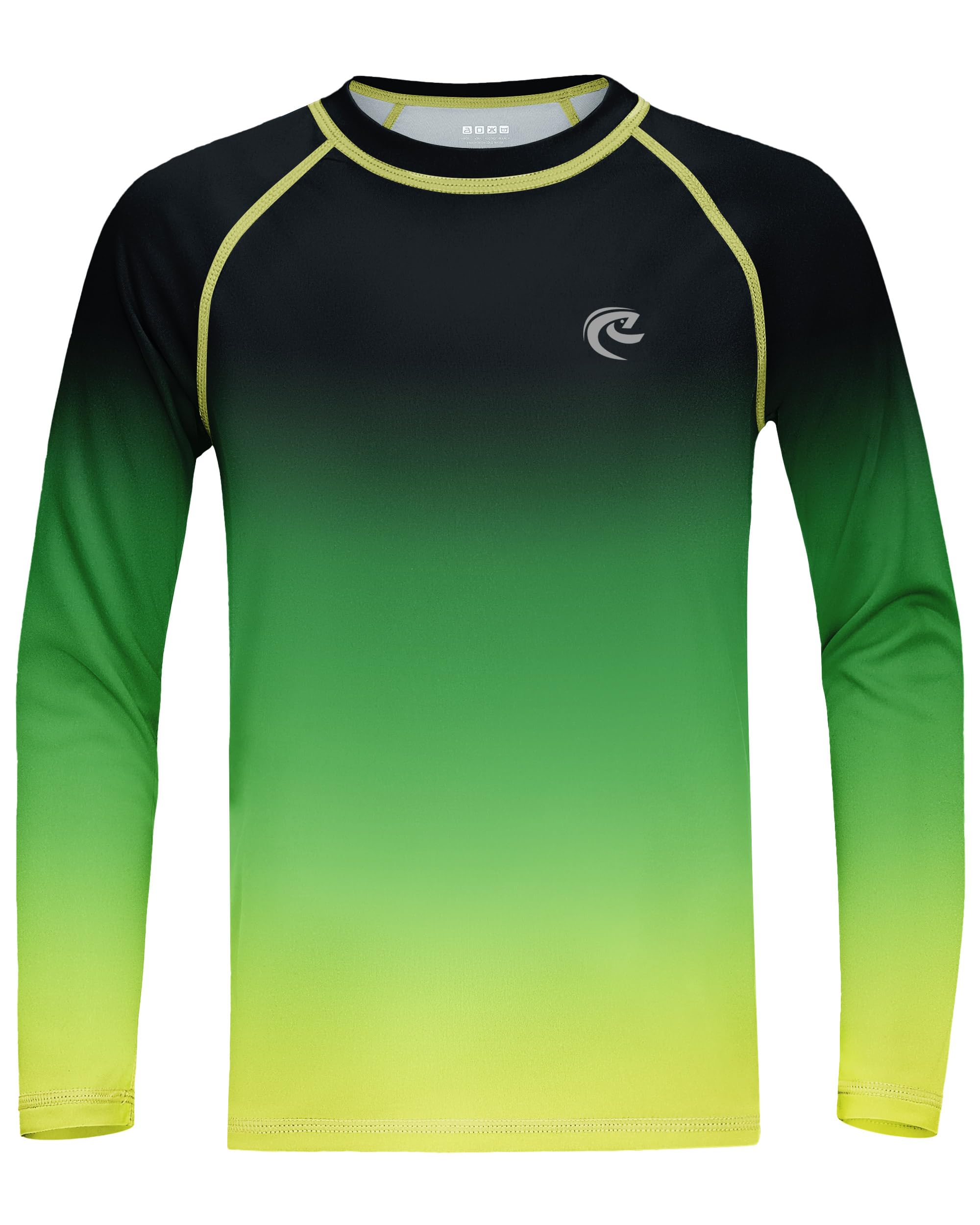 Boys UPF 50+ Swim Shirt Long Sleeve, 1 or 2 Pack UV Sun Protection Rash Guard, Youth Kids SPF Water Shirts for Beach Surf