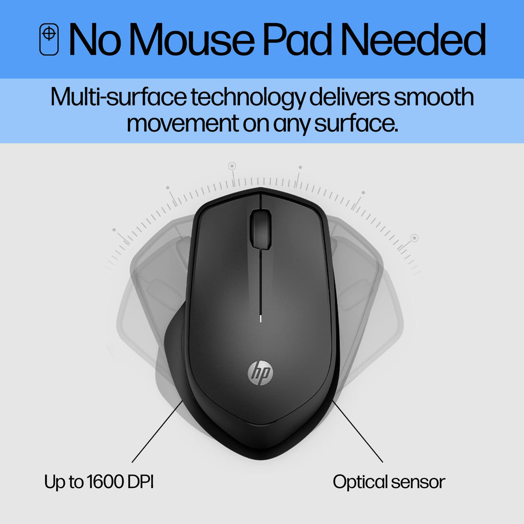 HP 920 Ergonomic Vertical Mouse Wireless Bluetooth 5.3 & USB Dongle, 5 Programmable Buttons, 16 Week Battery, Multi-Device, Multi-OS