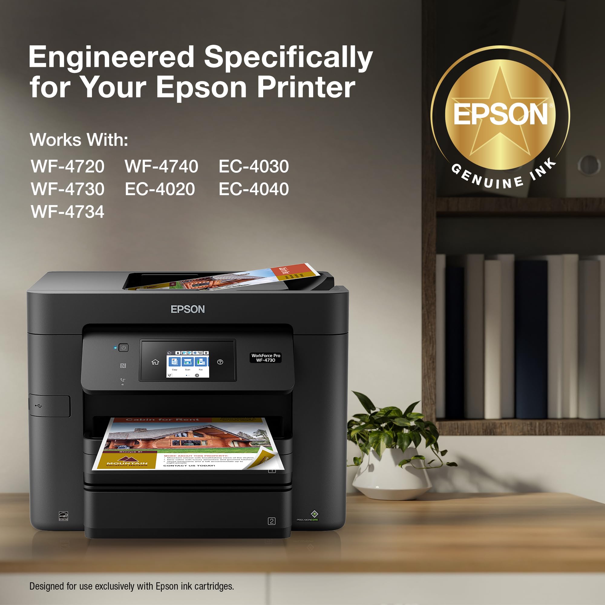 EPSON 802 DURABrite Ultra Ink High Capacity Black Cartridge (T802XL120-S) Works with WorkForce Pro WF-4720, 4730, 4734, 4740