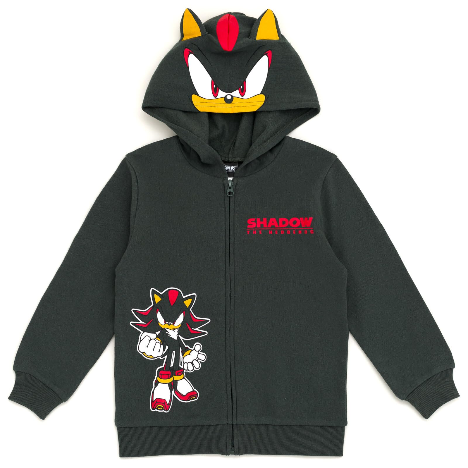 SEGA Sonic the Hedgehog Cosplay Fleece Zip-Up Hoodie Toddler to Big Kid