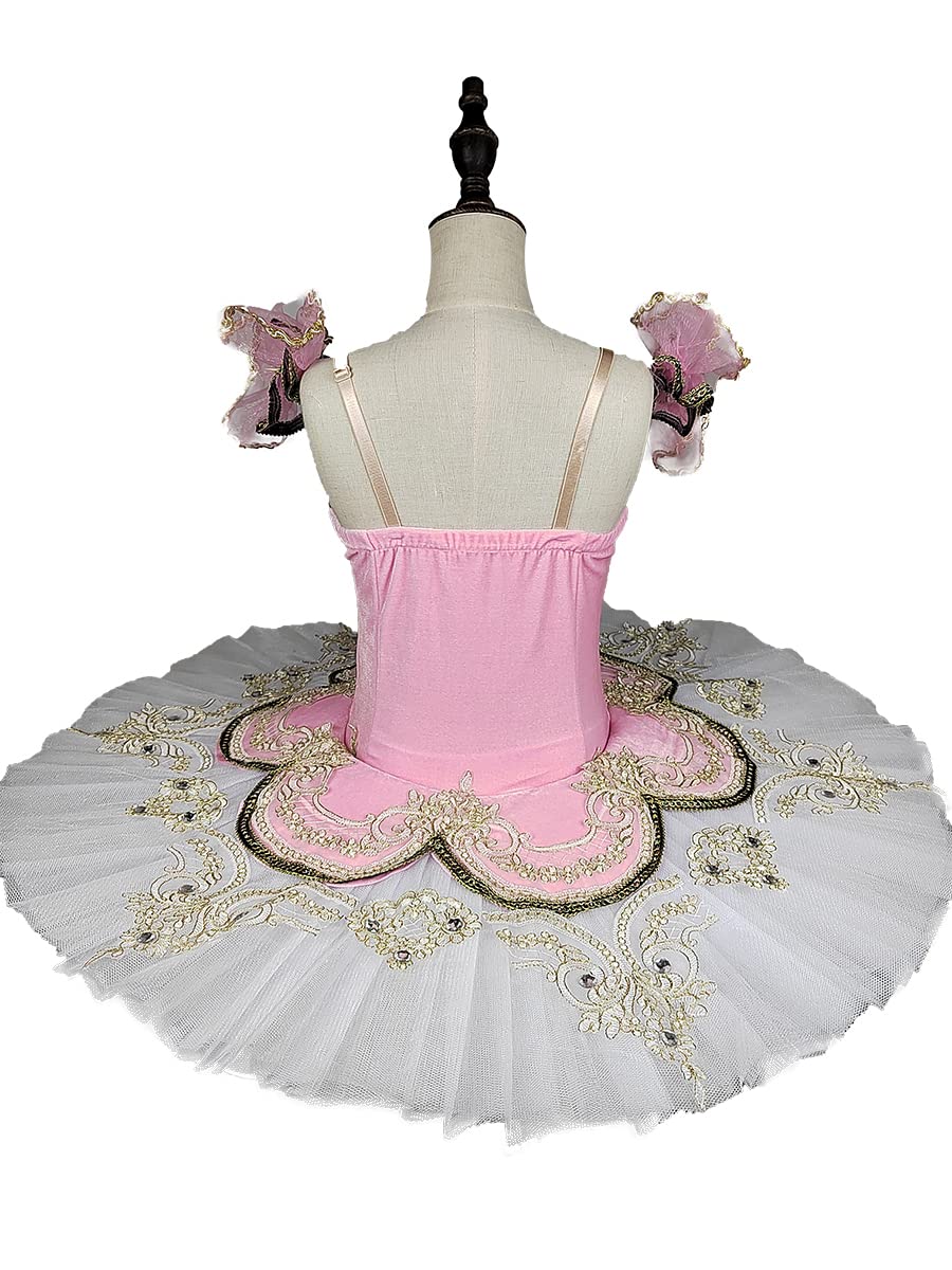 MTPLOP Swan Lake Performance Costume Ballet Dress White Sarong Competition Tutu Kids Adult Ballet Puffy Skirt