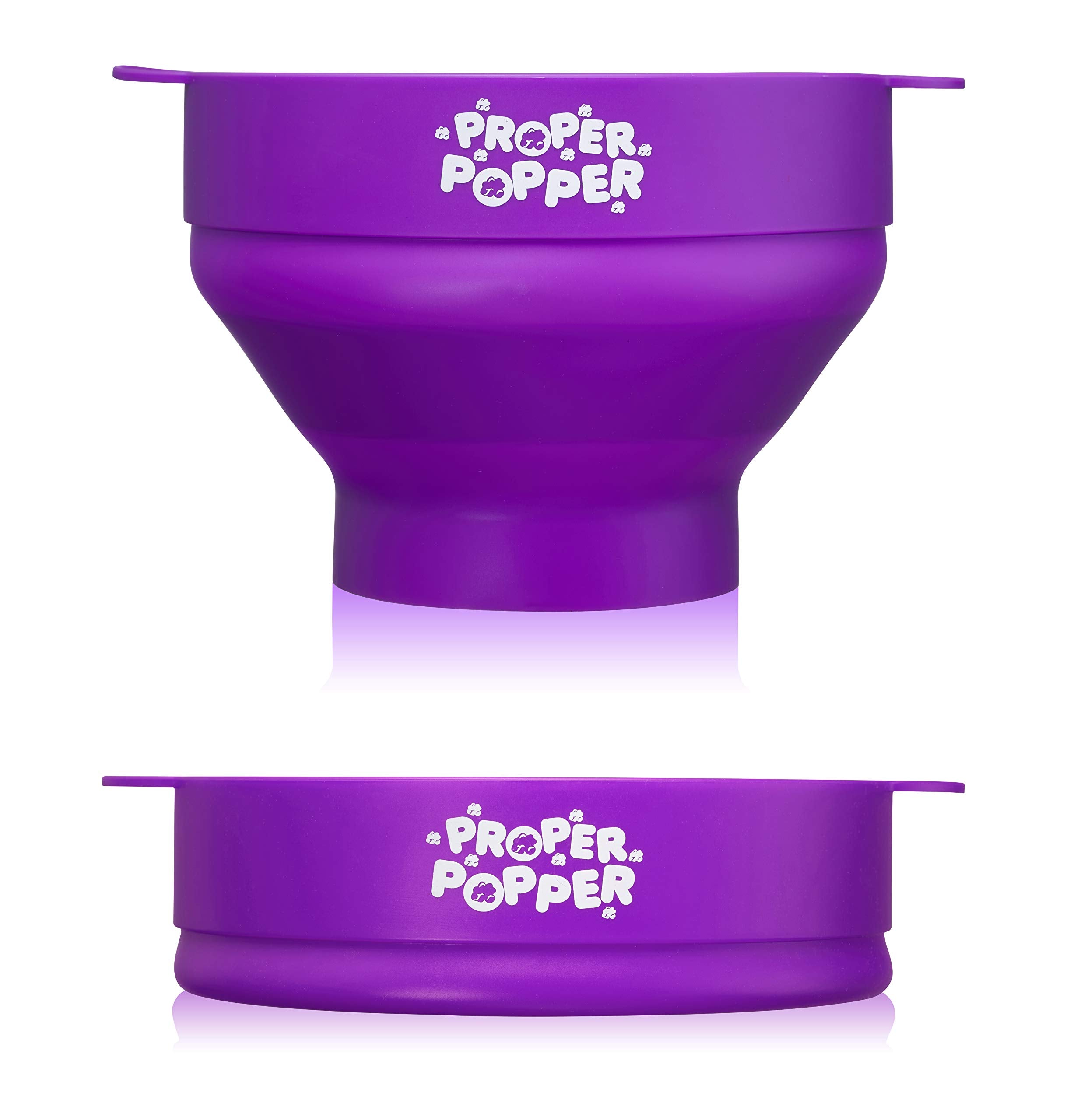 The Original Proper Popper Microwave Popcorn Popper, Silicone Popcorn Maker, Collapsible Bowl BPA Free & Dishwasher Safe - (Aqua)