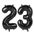 Number 0 Balloons 40 Inch Black Number Balloons for 10 20 30 40 50 60 70 80 90 100 Numbers Balloon Birthday Decorations Wedding Event Baby Shower