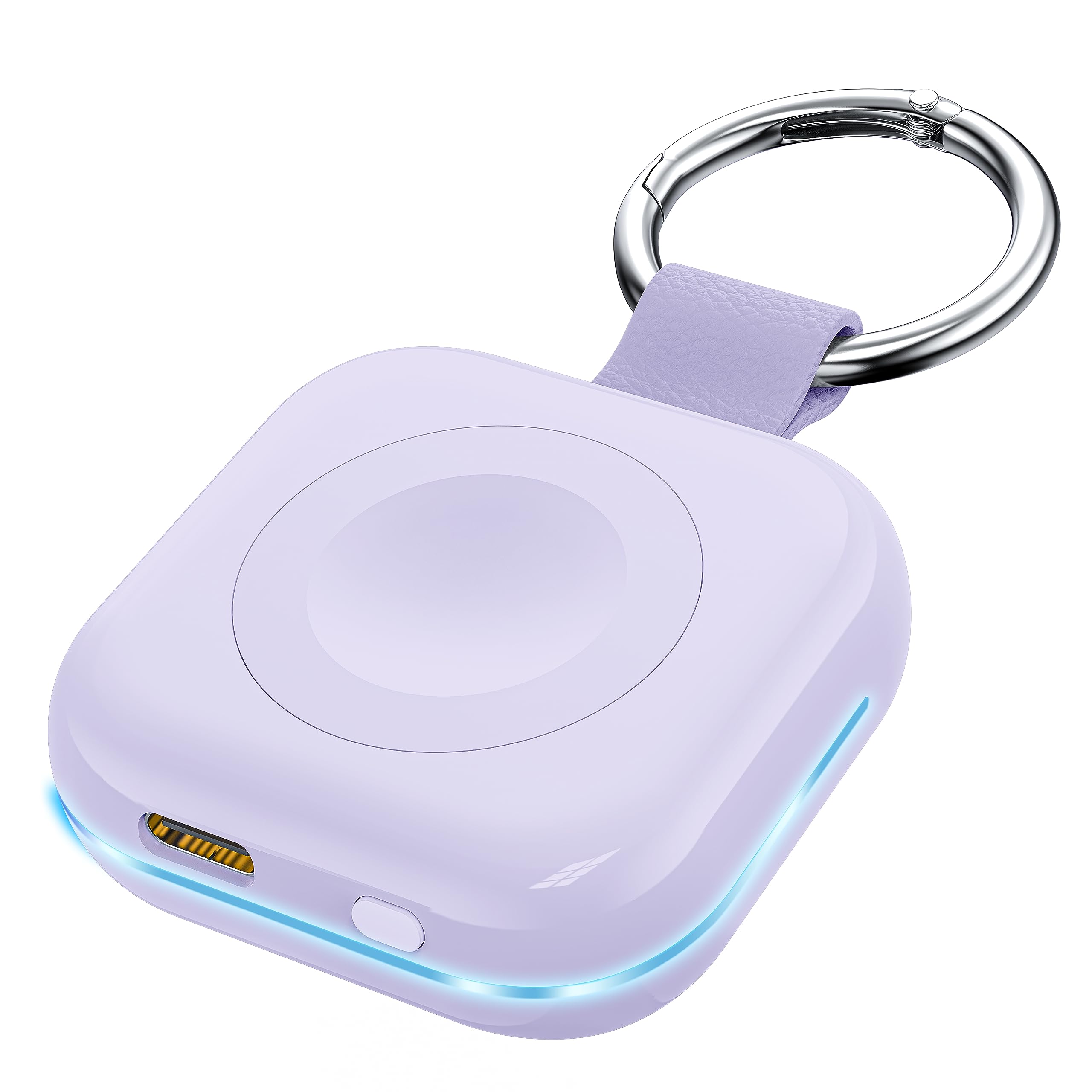 HUOTO Portable Charger for Apple Watch,Wireless Magnetic iWatch Charger 1200mAh Power Bank Travel Keychain Accessories Smart Chargers for Apple Watch Series 11/10/9/8/7/6/SE/5/4/3/2/1/UItra/UItra 2