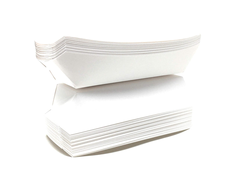 Mr Miracle 7 Inch Paper Hot Dog Tray in Kraft Paper. Pack of 25. Disposable, Recyclable and Fully Biodegradable. Made in USA