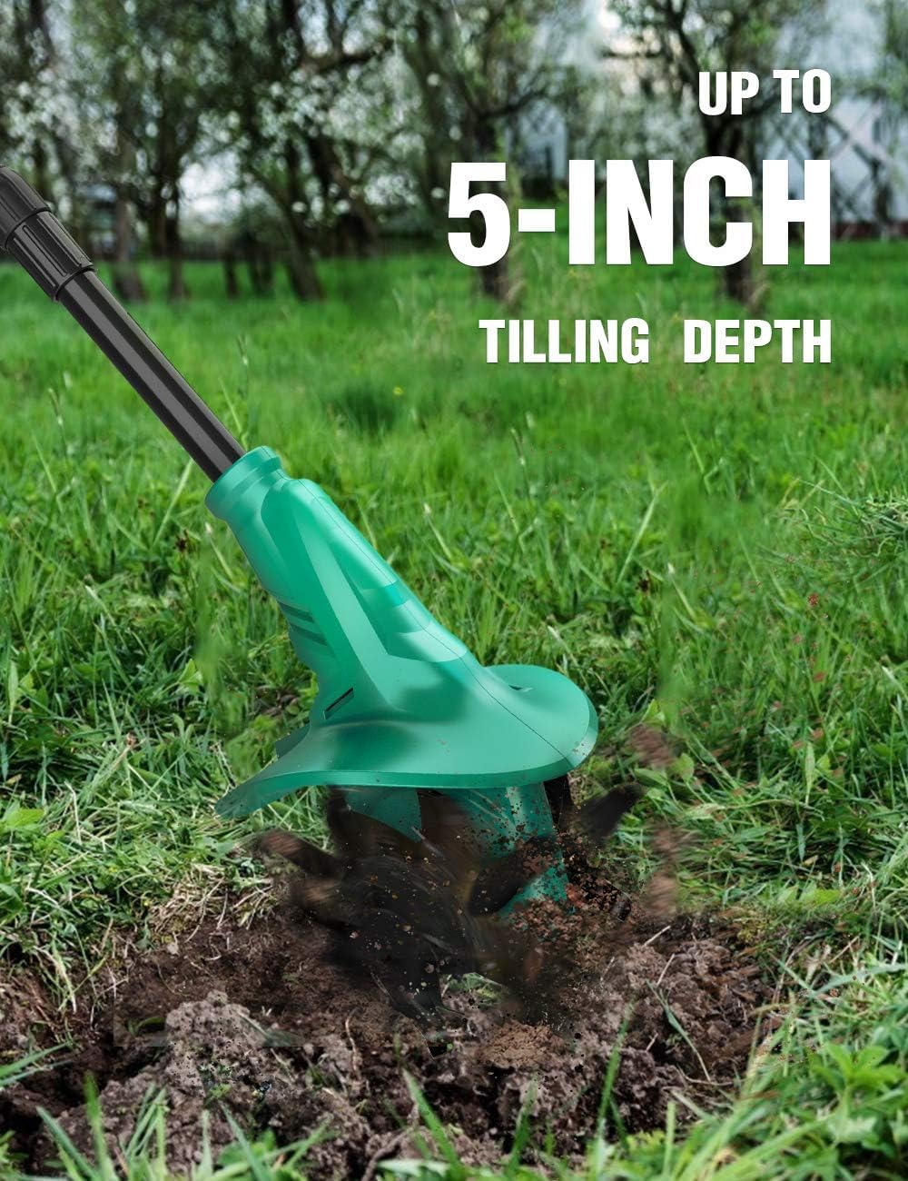 KIMO Leaf Blower Cordless with Battery and Charger, 540CFM/220MPH, Precision Adjustment Handle, 3Speeds w/ Visual Panel, Lightweight, 2 Extended Tube, 2* 2.0 Battery Powered Leaf Blowers for Lawn Care