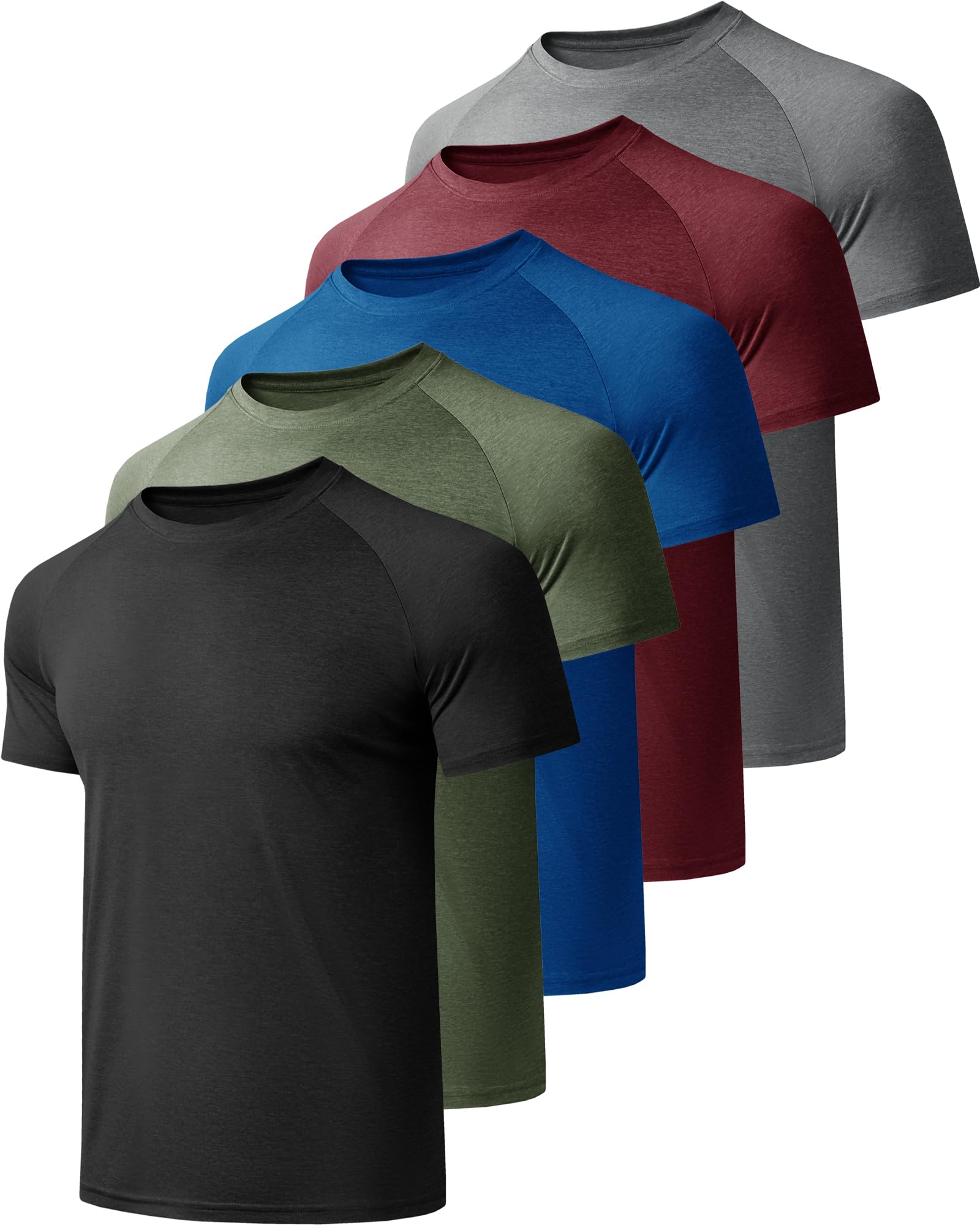 CE' CERDR Mens Workout Shirts Quick Dry Performance Short Sleeve Athletic Shirts