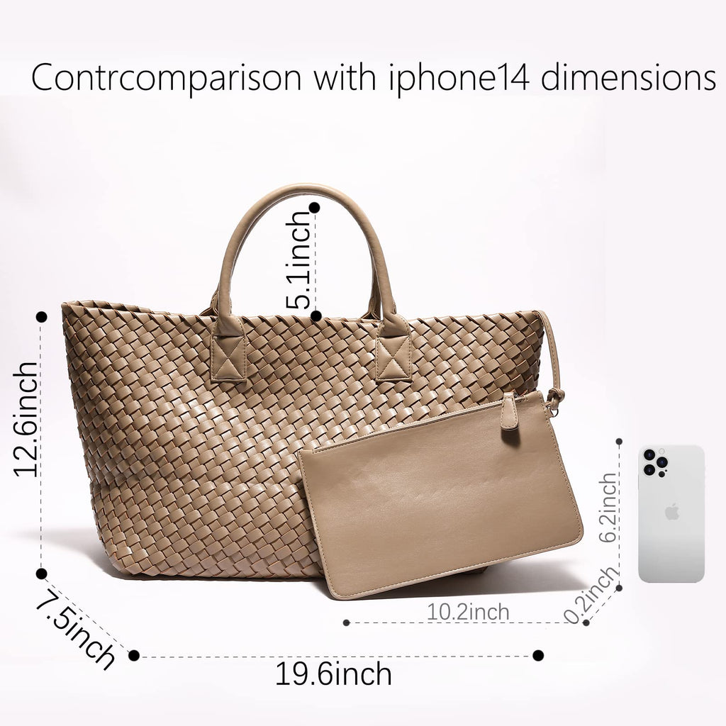 Woven Bag Shopper Bag Travel Handbags and Purses Women Tote Bag Large Capacity Shoulder Fashion Bags