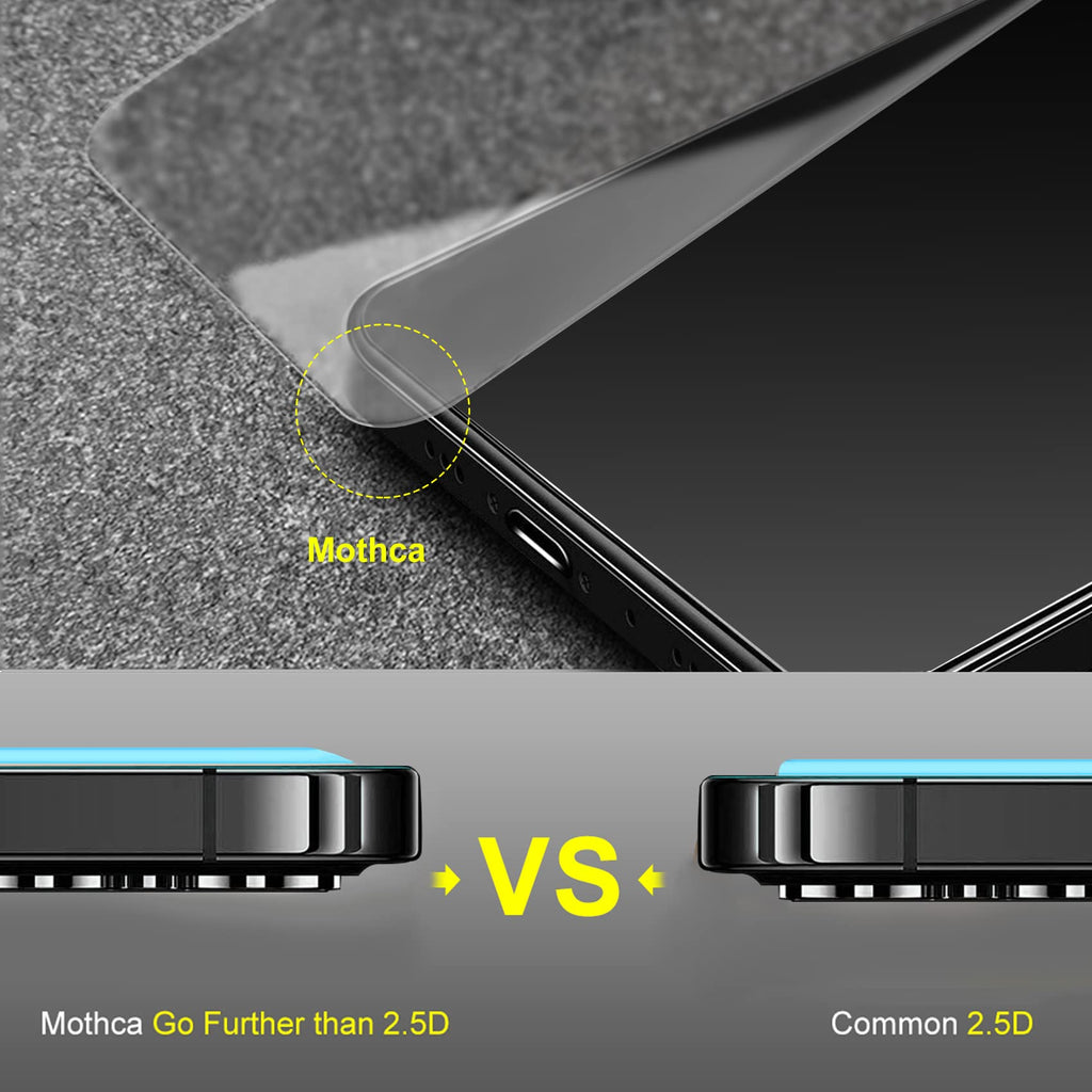 Mothca Matte Glass Screen Protector for iPhone 14 Pro Anti-Glare & Anti-Fingerprint Tempered Glass Clear Film Case Friendly Easy Install Bubble Free for iPhone 14 Pro 6.1-inch (2022)-Smooth as Silk