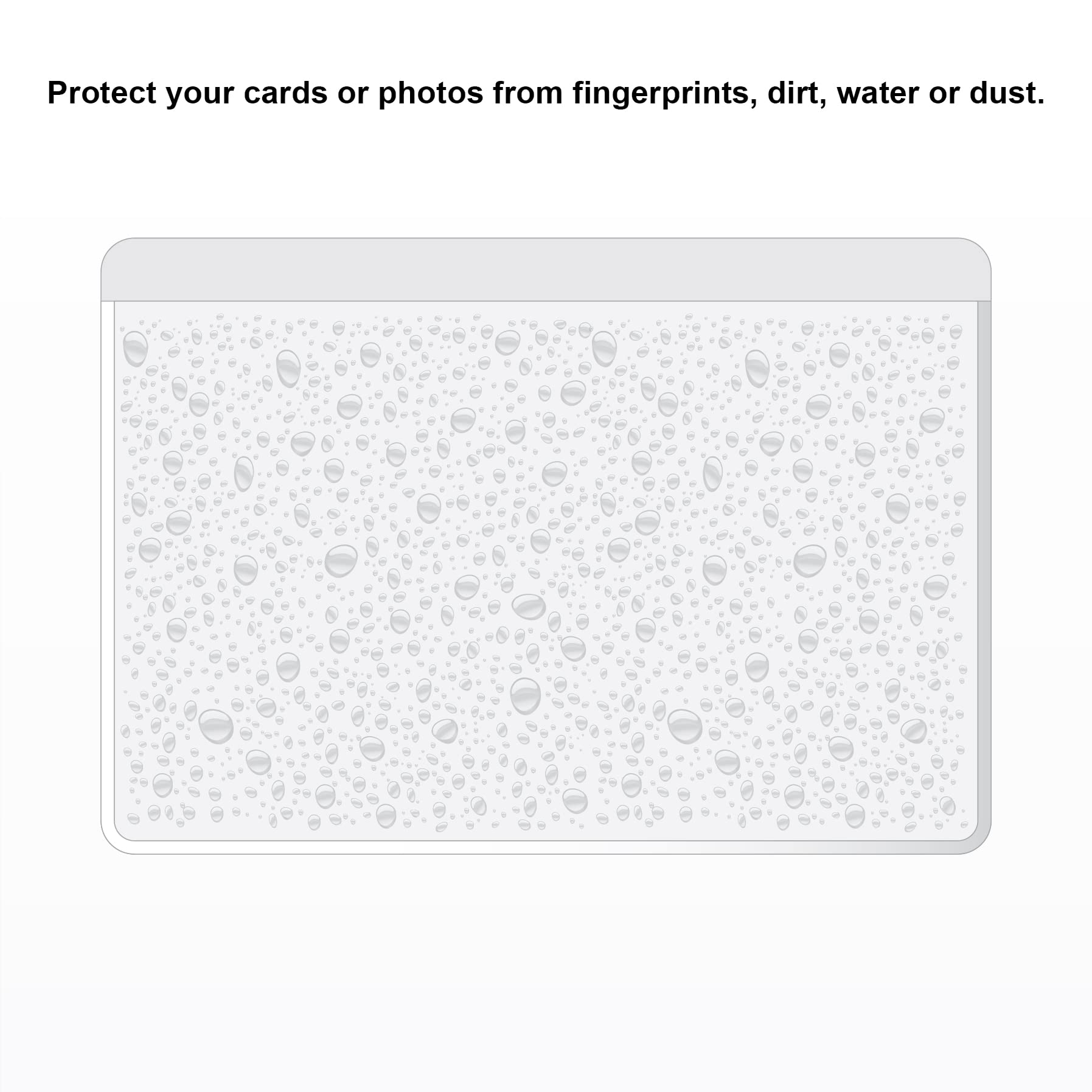 IMAGAME Clear Adhesive Business Card Pocket swith Side Open for Loading, 50 Pack, Plastic Labels Holders for Storage Bins and Library Card, Ideal for Organizing and Protecting Your Business Cards