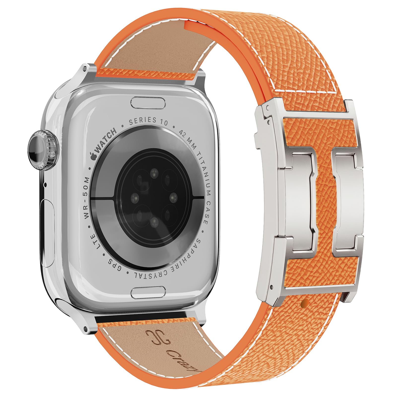 Designer Leather Band Compatible with Apple Watch 49mm46mm45mm44mm42mm41mm 40mm38mm for Women,Magnetic Buckle Replacement Strap for iWatch Ultra 3/2 /1 SE 3/2/1 Series 11/10/9/8/7/6/5/4/3/2/1