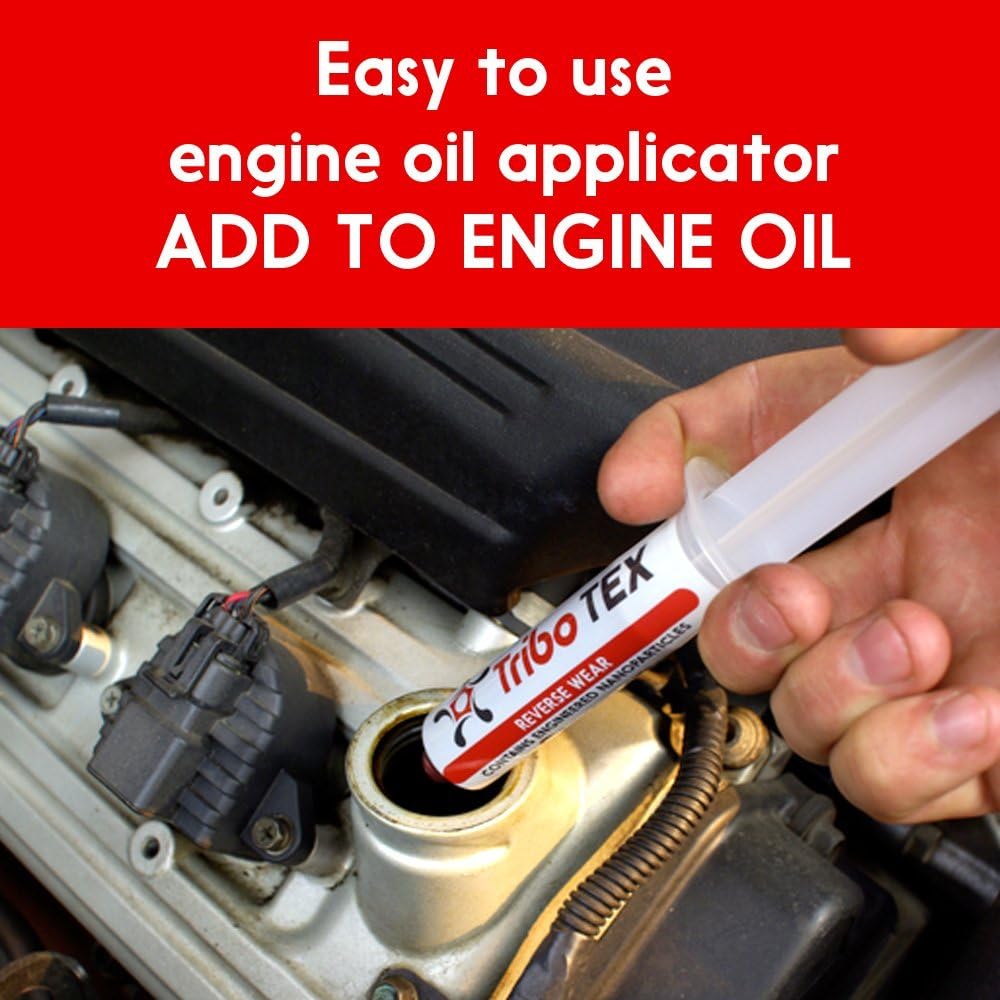TriboTEX Nano Oil Additive Car Engine Treatment: Add to Engine Lube - Makes High Mileage Cars Like New with a Synthetic Material (Treats One Regular Truck, Tractor or Small Diesel)
