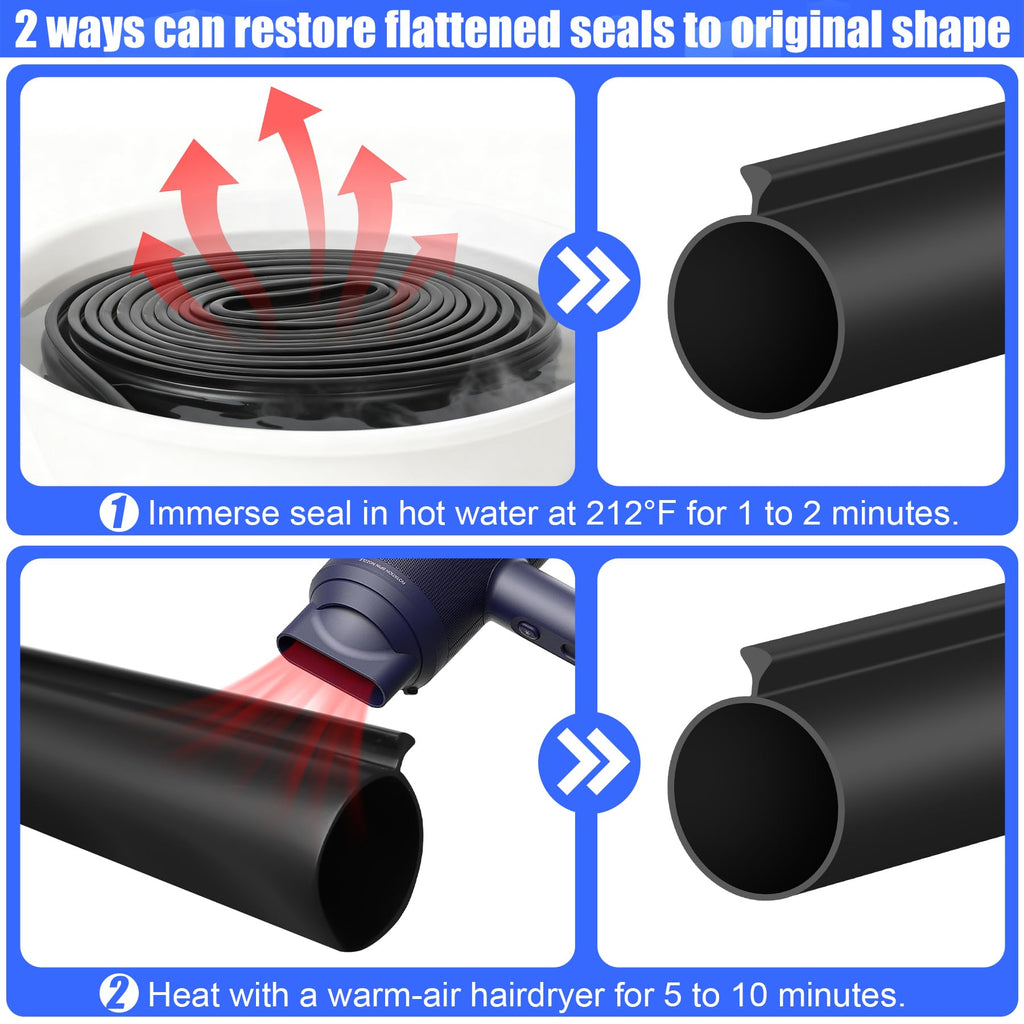 ToLanbbt 8.2FT Garage Door Seals Bottom Rubber 0.19" P Bulb Bottom Weather Seal, Weatherproof Replacement Weather Stripping Compatible with Overhead Door (8.2 FT, Gray)