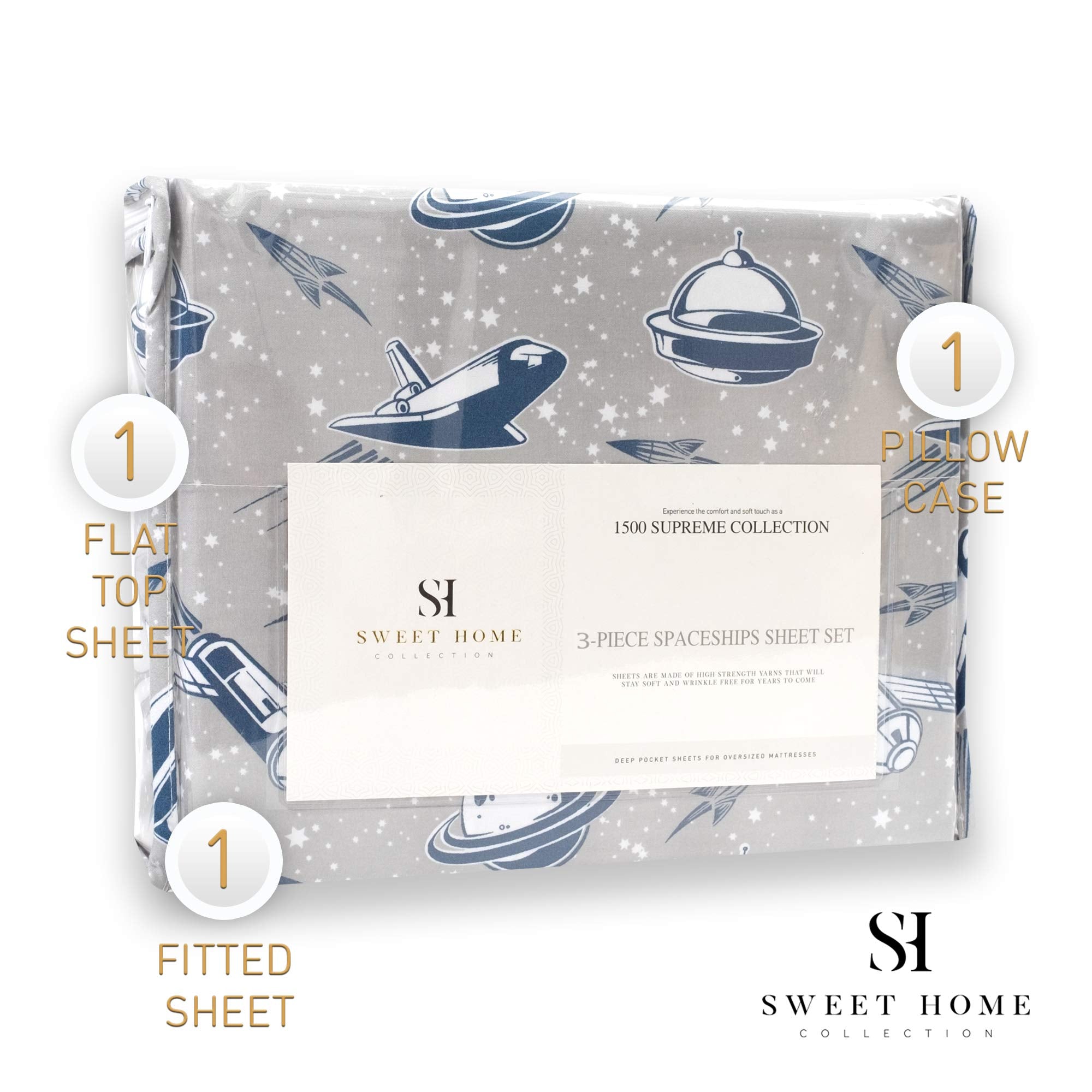 1500 Supreme Kids Bed Sheet Collection - Fun Colorful and Comfortable Boys and Girls Toddler Sheet Sets - Deep Pocket Wrinkle Free Soft and Cozy Bedding - Twin, Ballerinas