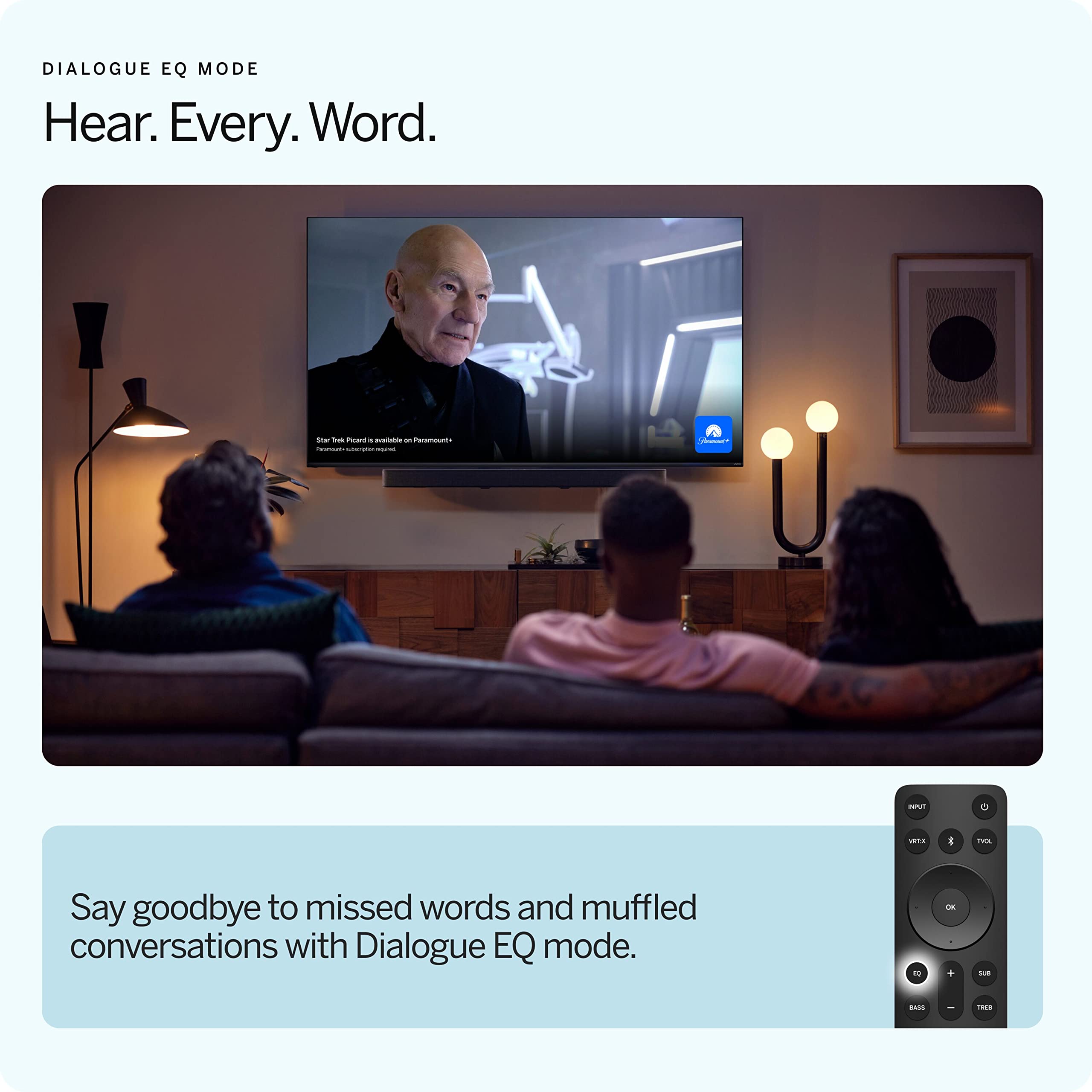 VIZIO V-Series All-in-One 2.1 Home Theater Sound Bar with DTS Virtual:X, Bluetooth, Built-in Subwoofer, Voice Assistant Compatible, Includes Remote Control - V21d-J8