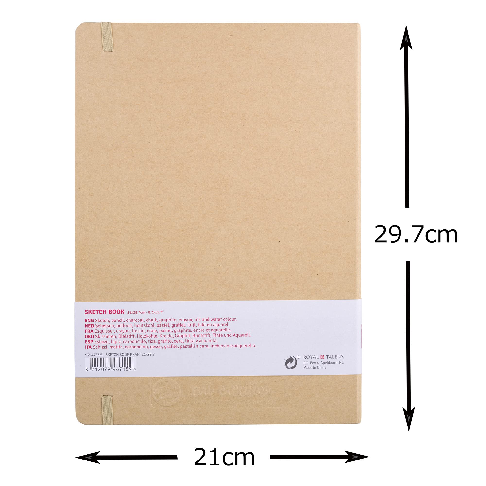 Talens Art Creation Sketchbook 80 Sheets, 13 cm x 21 cm, Black