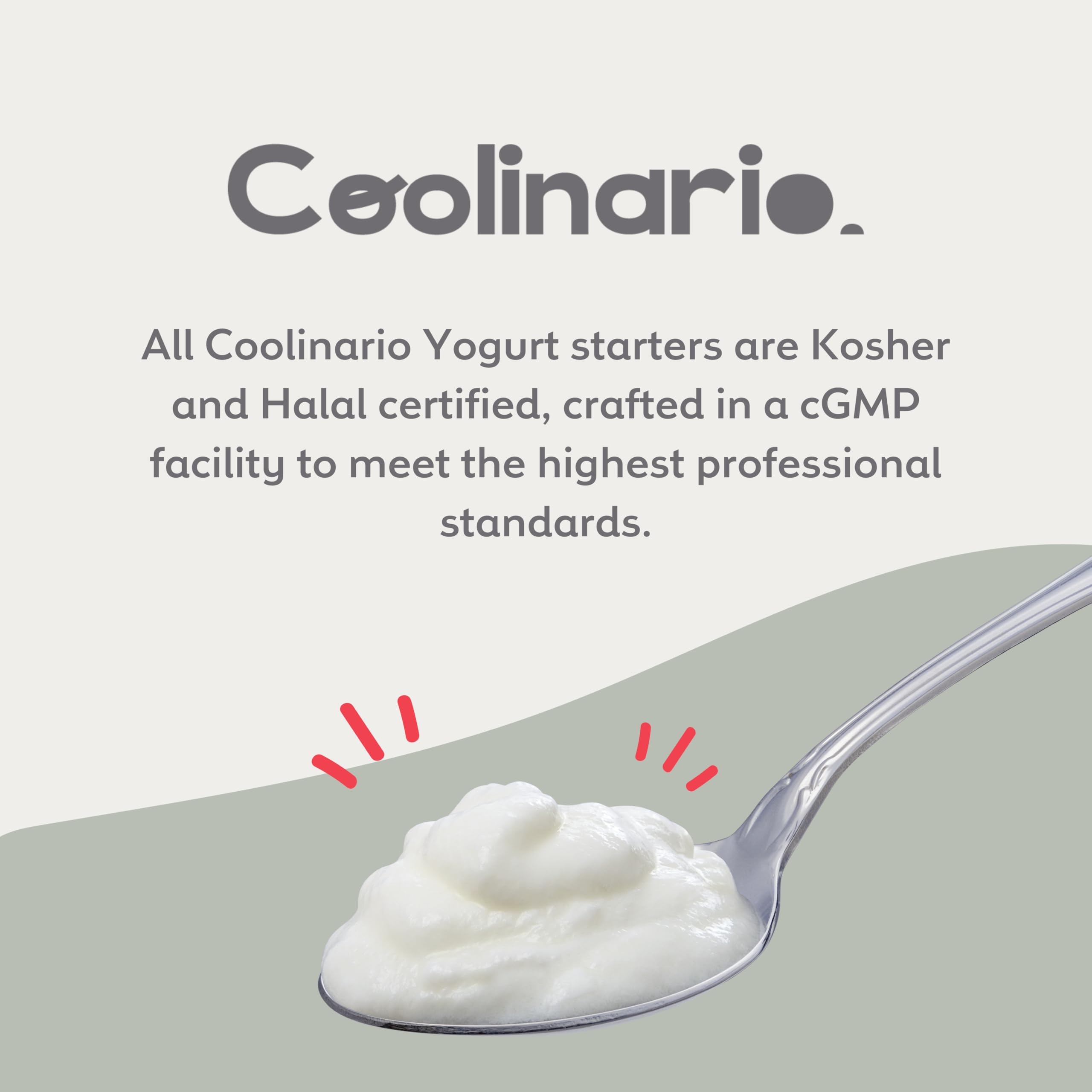 Coolinario L Reuteri Yogurt Starter (10-PK, 1.5g Sachets) Reuteri Probiotic | Yogurt Starter Culture with Lactobacillus Reuteri Probiotics, Non-GMO, No Preservatives, Gluten Free, Creamy & Delicious