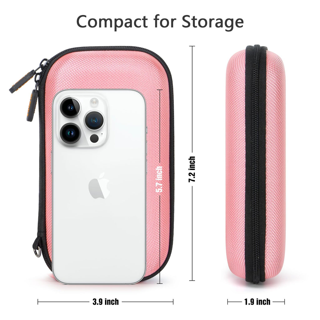 External Hard Drive Case - GLCON Shockproof EVA Carrying Case for WD My Passport Element Seagate Expansion Backup Toshiba 1TB 2TB 4TB - High Protection Portable Travel Electronic Power Bank Bag