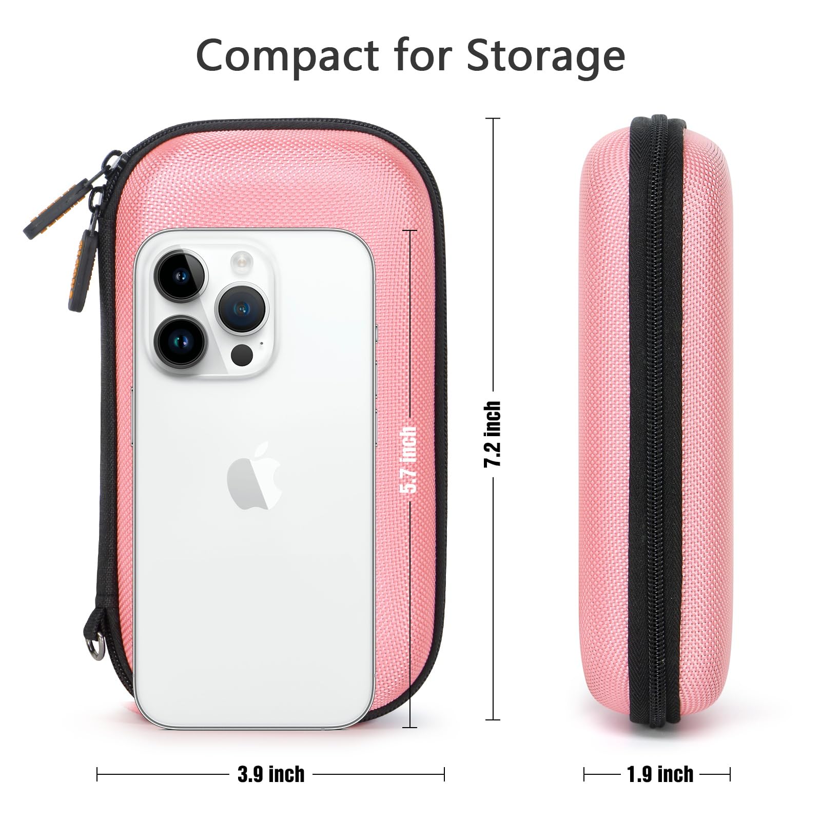 External Hard Drive Case - GLCON Shockproof EVA Carrying Case for WD My Passport Element Seagate Expansion Backup Toshiba 1TB 2TB 4TB - High Protection Portable Travel Electronic Power Bank Bag