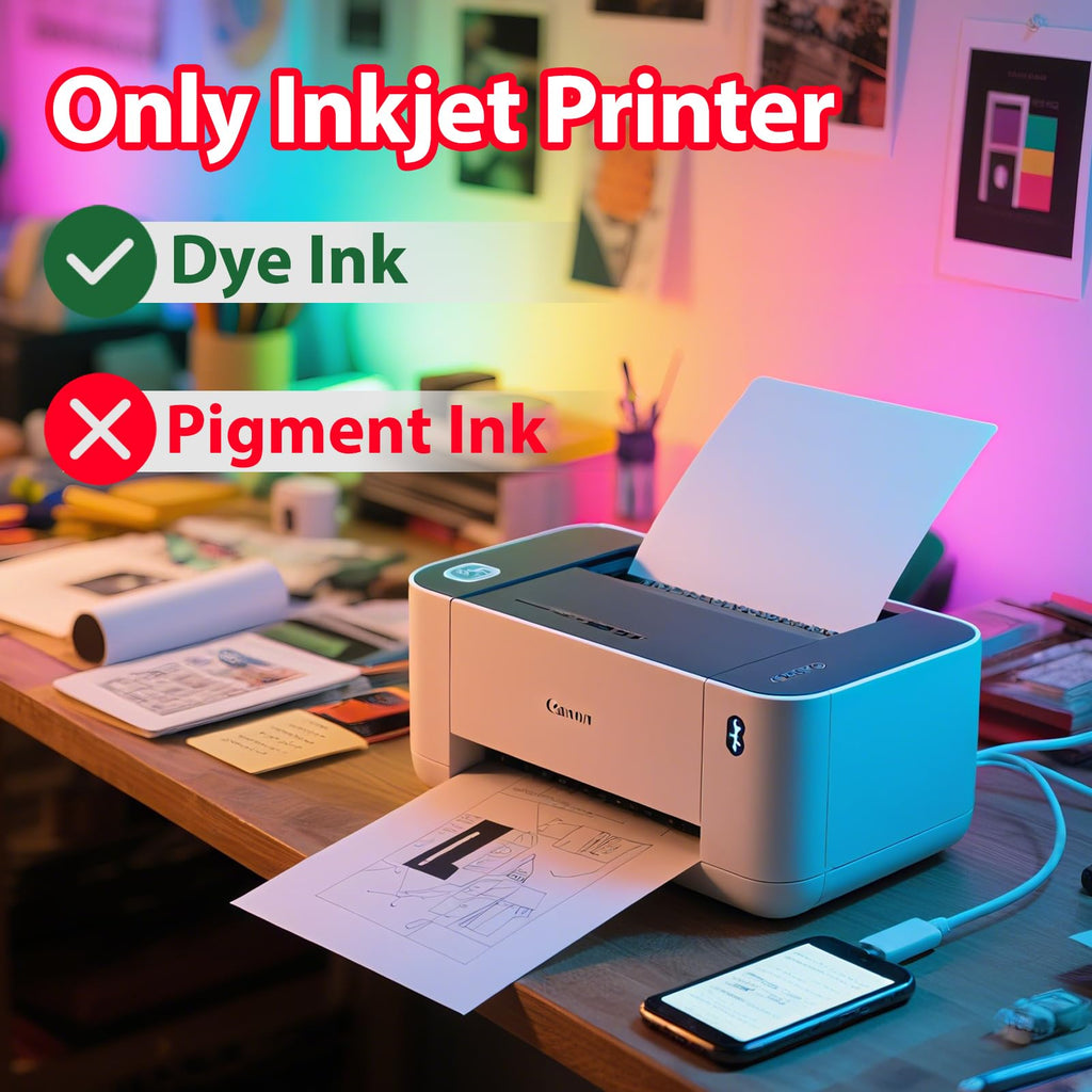 Uinkit Premium Glossy Inkjet Photo Paper - 4x6 Inch, 48lb 180gsm, 100 Sheets - Professional Photographic Quality, Dye Ink Compatible, High-Gloss Finish for Vivid Memories & Instant Prints