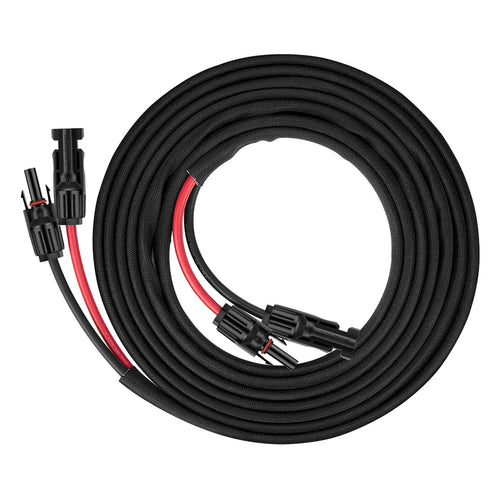 3FT 10AWG Solar Panel Extension Cable with Female and Male Connectors, Solar Cable for Solar Panels, Charge Controllers and Solar Generator (10AWG, 3FT)