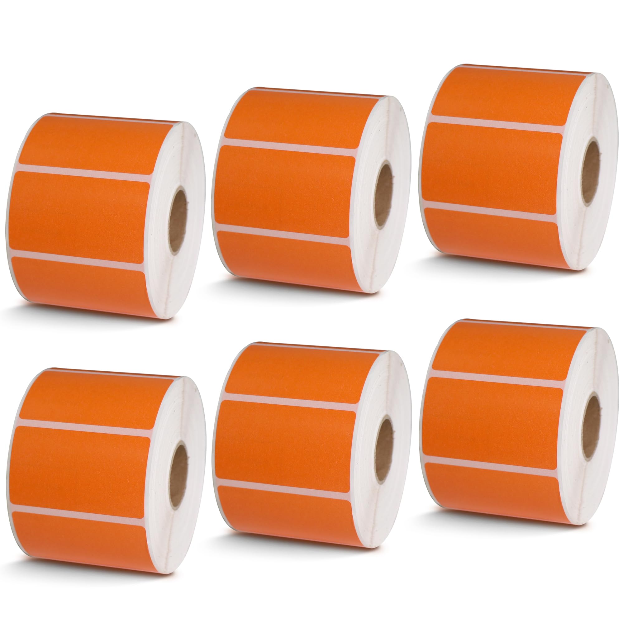 BETCKEY - 1" x 0.5" Small Labels Compatible with Zebra & Rollo Label Printer, Premium Adhesive & Perforated[Light Blue, 6 Rolls, 14580 Labels]