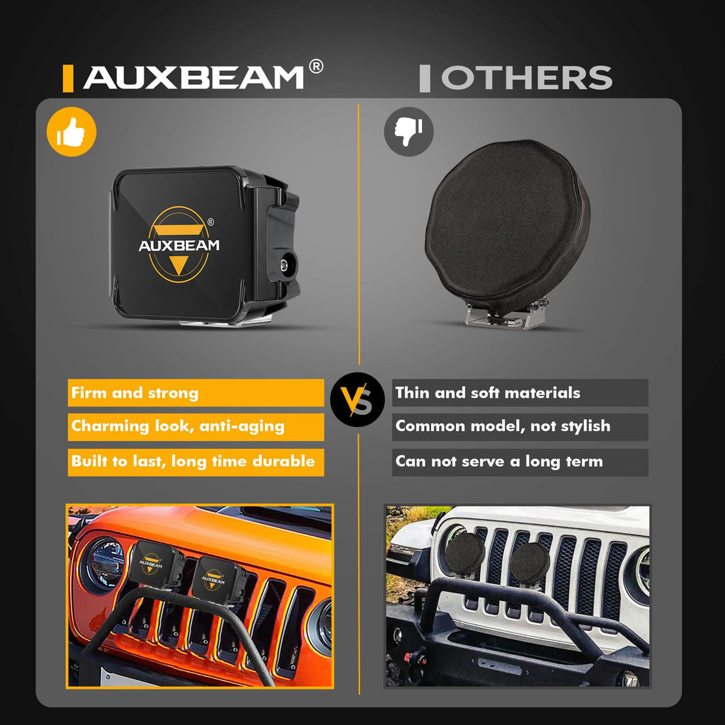 Auxbeam FA Series 3 Inch LED Cubes with DRL 2 Modes Spot Beam Offroad Lights 20W Driving Spotlights A-Pillar Ditch Lights for 4x4 Truck Car ATV Motorcycle, Pair
