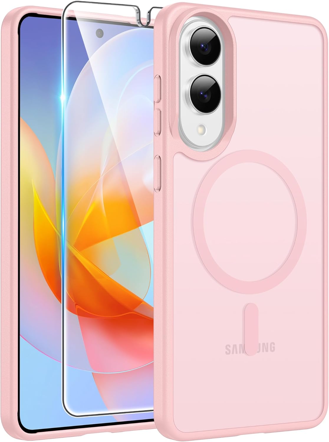 FNTCASE for iPhone 17 Case: [Compatible with Magsafe] Translucent Matte Cases with [Full Camera Protection] [Screen Protector] Military Grade Shockproof Protective Phone Cover - Light Purple