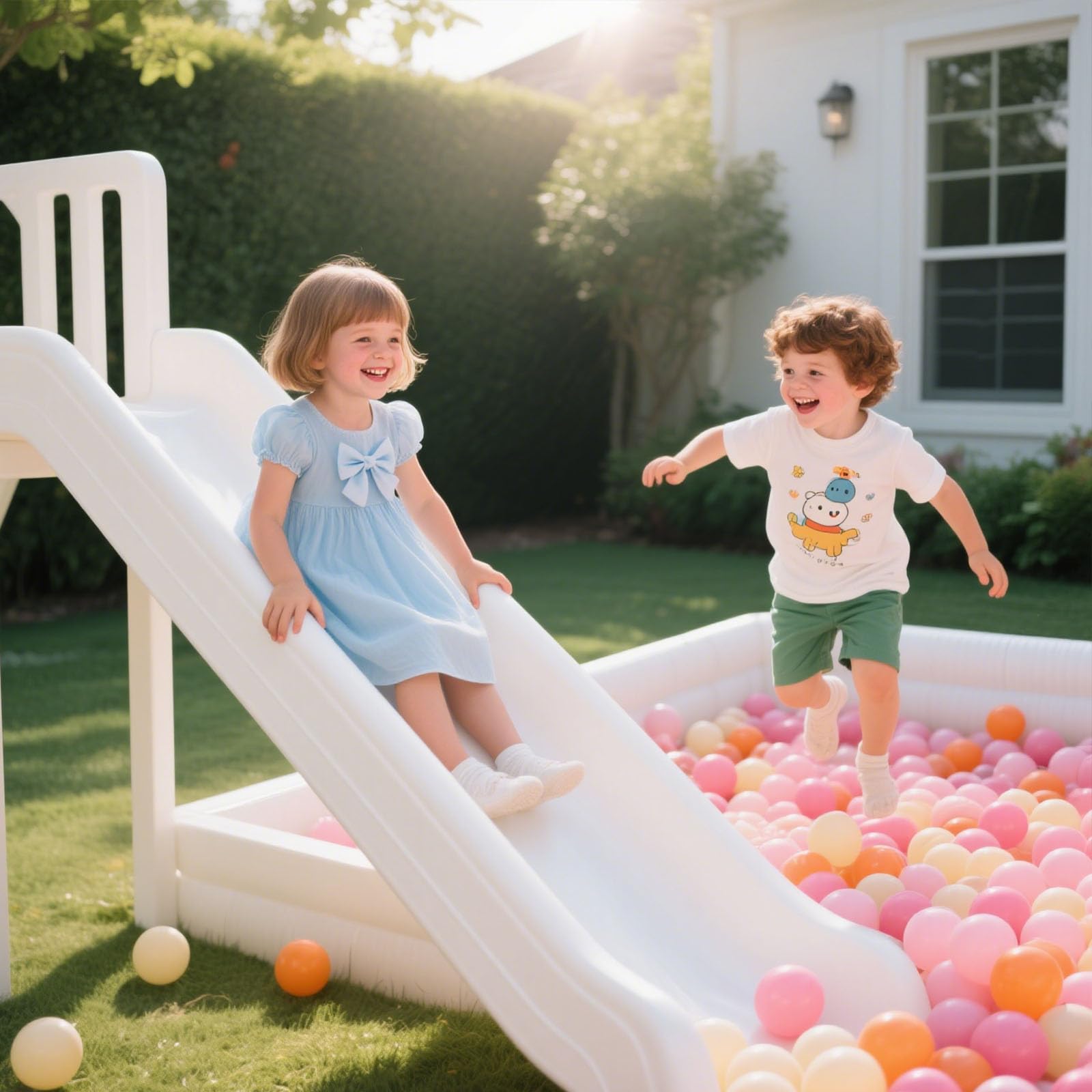 GOGOSO Ball Pit Balls for Toddler, Baby Plastic Playballs Kids Soft Pastel Pelotas Non-Toxic BPA-Free,Mix Color,100 Balls