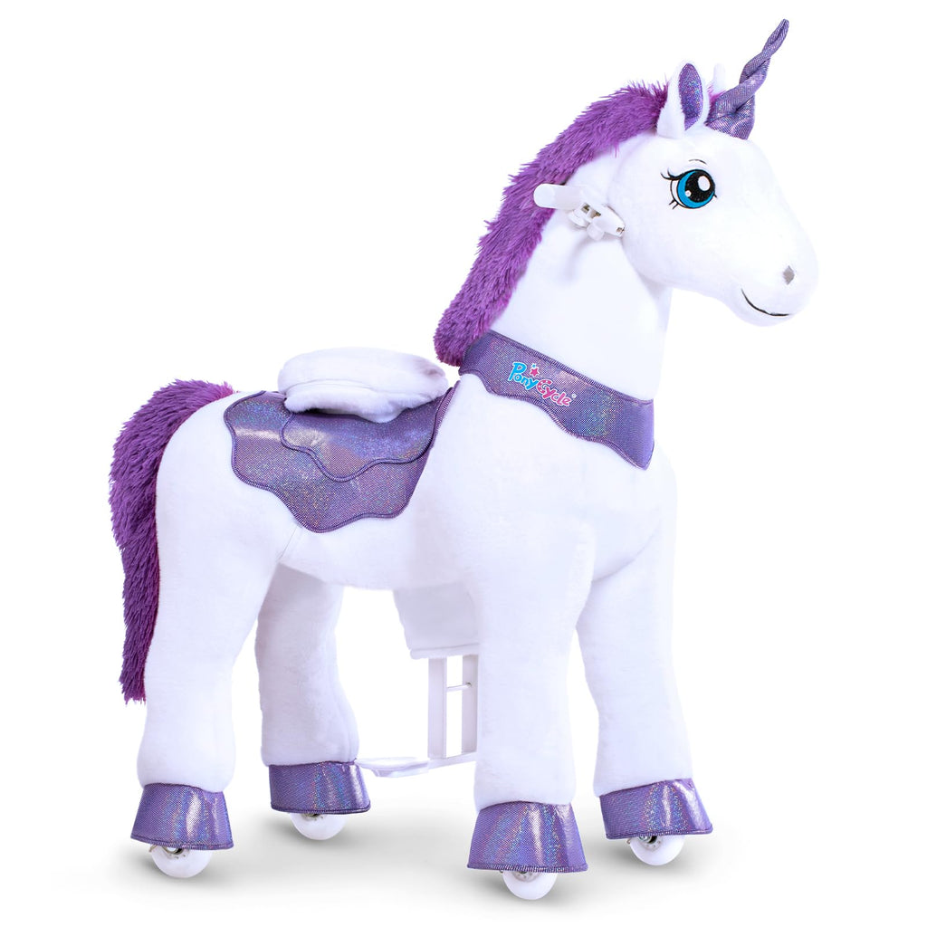 PonyCycle Ride on Toys Riding Black Horse Toys No Battery Required (with Brake/ 30" Height/Size 3) Pony Rider Walking Animals Rocking Horse Ride on Horse for Kids Riding Toys E338
