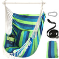 Chihee Hammock Chair Hanging Swing Max 500 Lbs 2 Cushions Included Metal Spreader Bar with Anti-Slip Grooves Portable Hanging Chair Side Pocket Large Macrame Bohemian Chair Indoor Outdoor | Hanging Swing with Anti-Slip Grooves Portable Hanging Chair Side