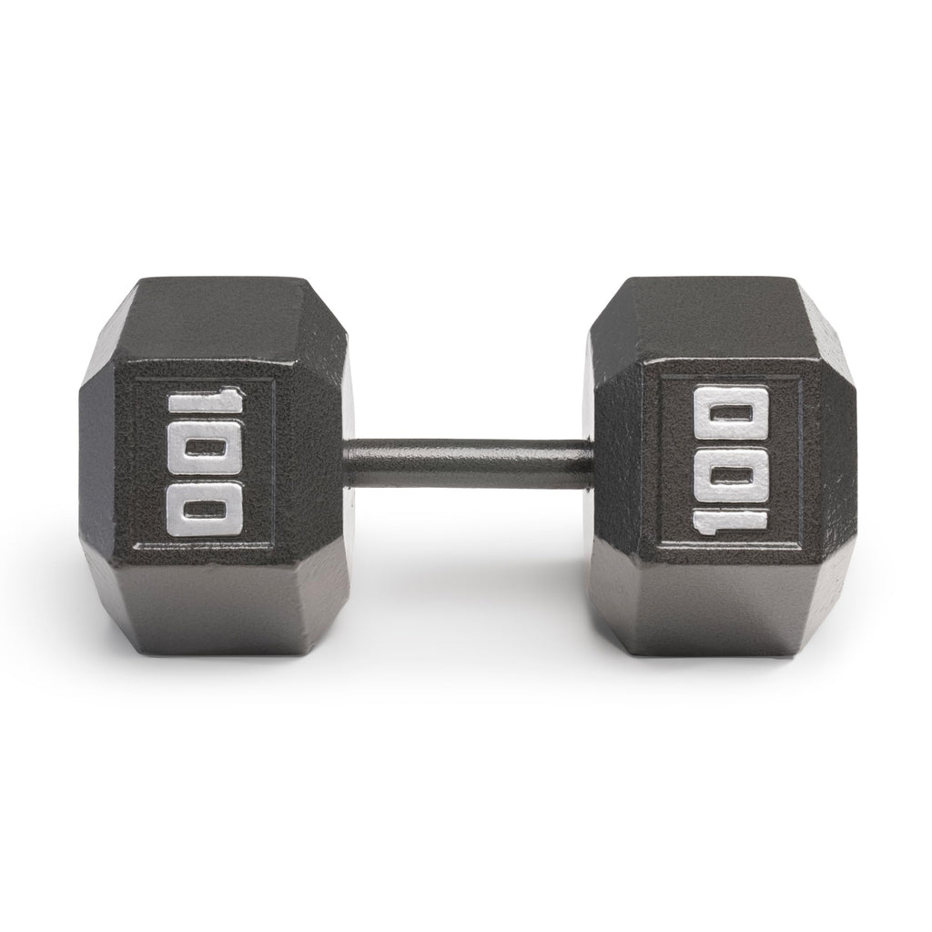 Marcy Cast Iron Hex Dumbbells Collection - Available size from 3-lb to 100-lb, SOLD INDIVIDUALLY