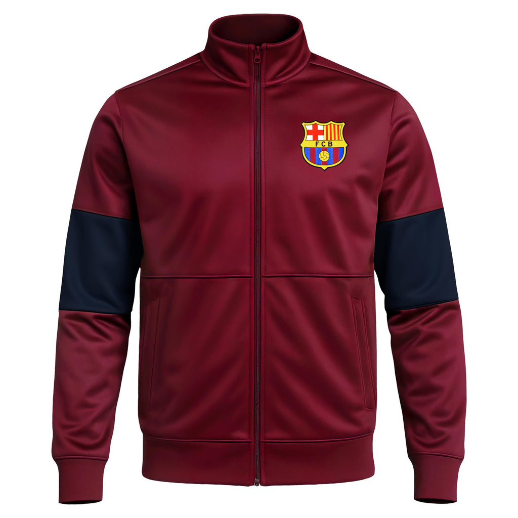 Icon Sports Officially Licensed FC Barcelona Soccer Track Jacket - Unisex Adult