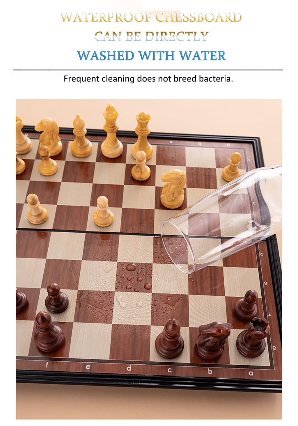 Chess Sets Magnetic Board Games - 11.8 Inches Travel Chess Set for Teenager & Adults, Wooden-Style Folding Portable Chess Gifts Classic 2-Player Strategy Family Game for Beginner and Professional