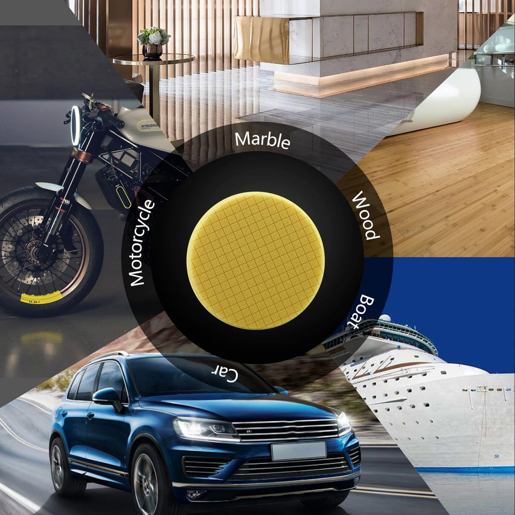 Blue T60 Moderate-Cut Foam Polishing Pads, SPTA 1Pc 3.5 Inch Face for 3 Inch 80mm Backing Plate Compound Buffing Sponge Pads for Car Buffer Polisher Compounding, Polishing and Waxing -FPTSS3G