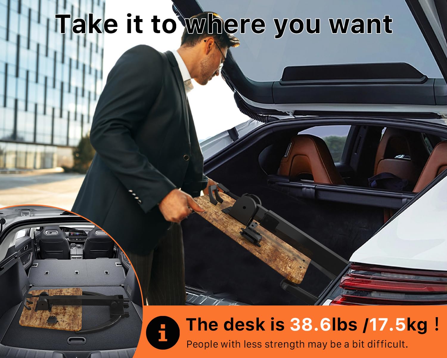 JOY worker Foldable Mobile Standing Desk, Height Adjustable Sit Stand Desk, 90° Tiltable Rolling Laptop Table, Portable Workstation with Non-Slip Mat for Home Office, Holds Up to 22lbs, Black