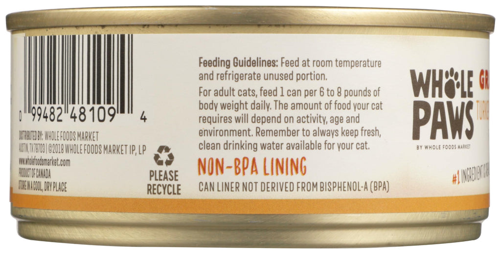 Whole Paws, Grain-Free Wet Cat Food, Chicken Paté, 5.5 Ounce
