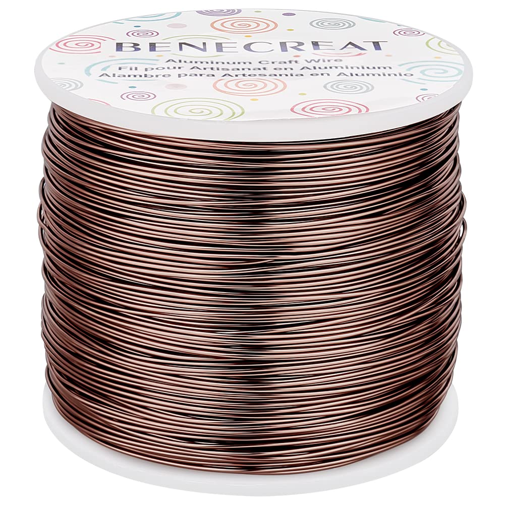 BENECREAT 9 Gauge Jewelry Craft Aluminum Wire 55 Feet Bendable Metal Sculpting Wire for Halloween Craft Floral Model Skeleton Making (Black, 3mm)