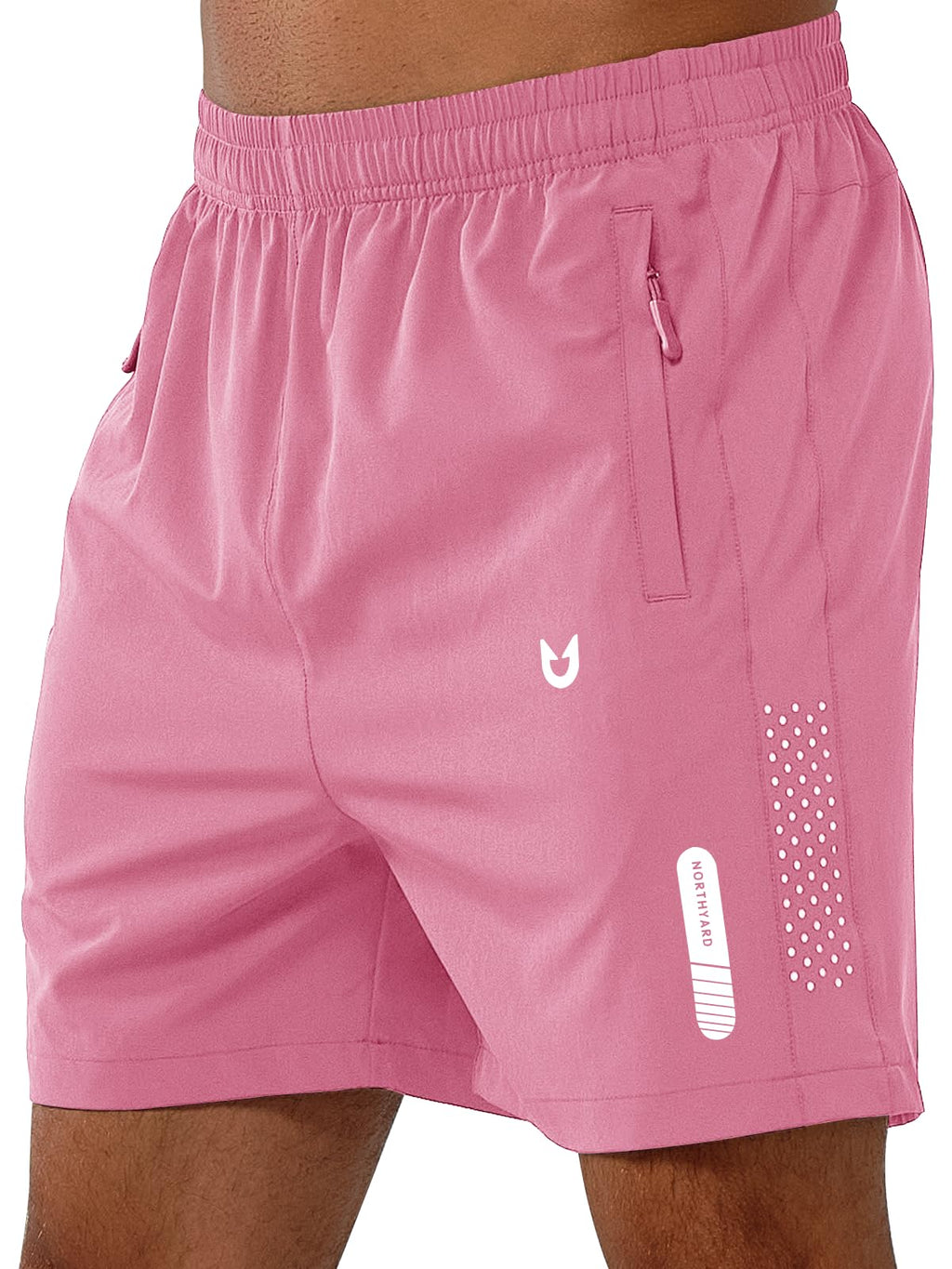 NORTHYARD Men's Athletic Running Shorts Gym Workout 7"/9"/5" Quick Dry Lightweight Sports Basketball Tennis 3 Zipper Pockets