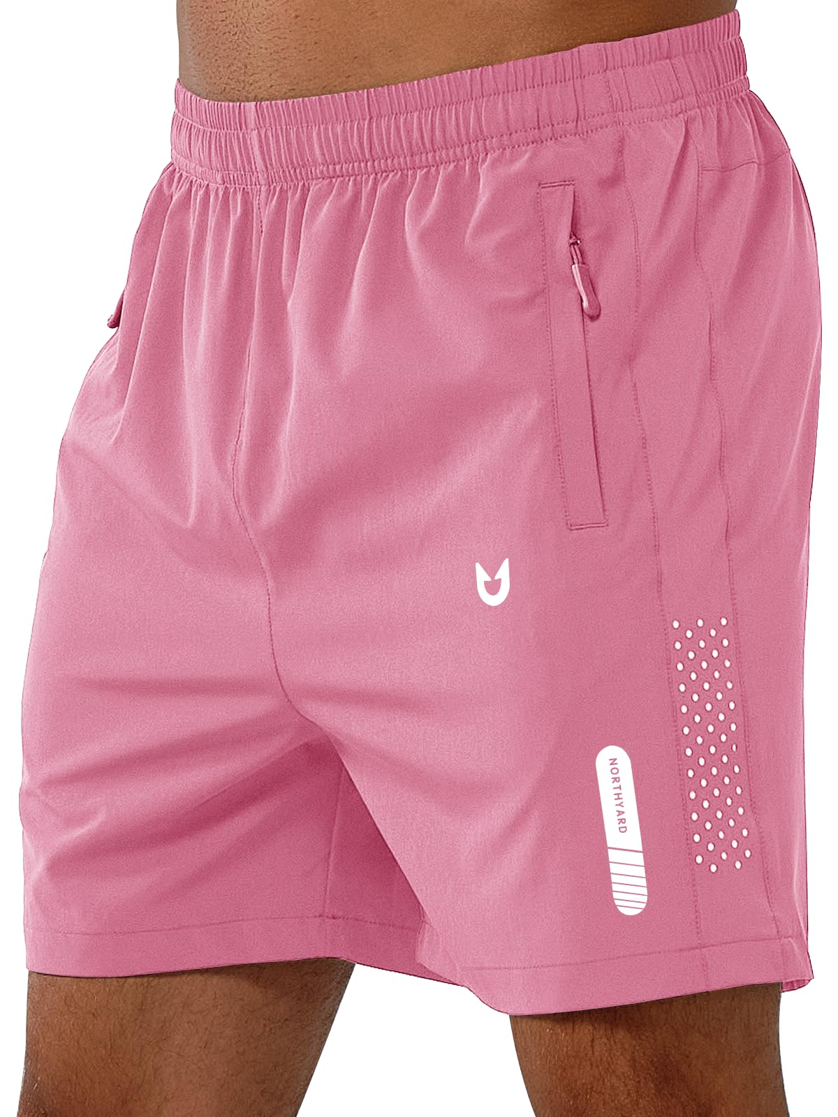 NORTHYARD Men's Athletic Running Shorts Gym Workout 7"/9"/5" Quick Dry Lightweight Sports Basketball Tennis 3 Zipper Pockets